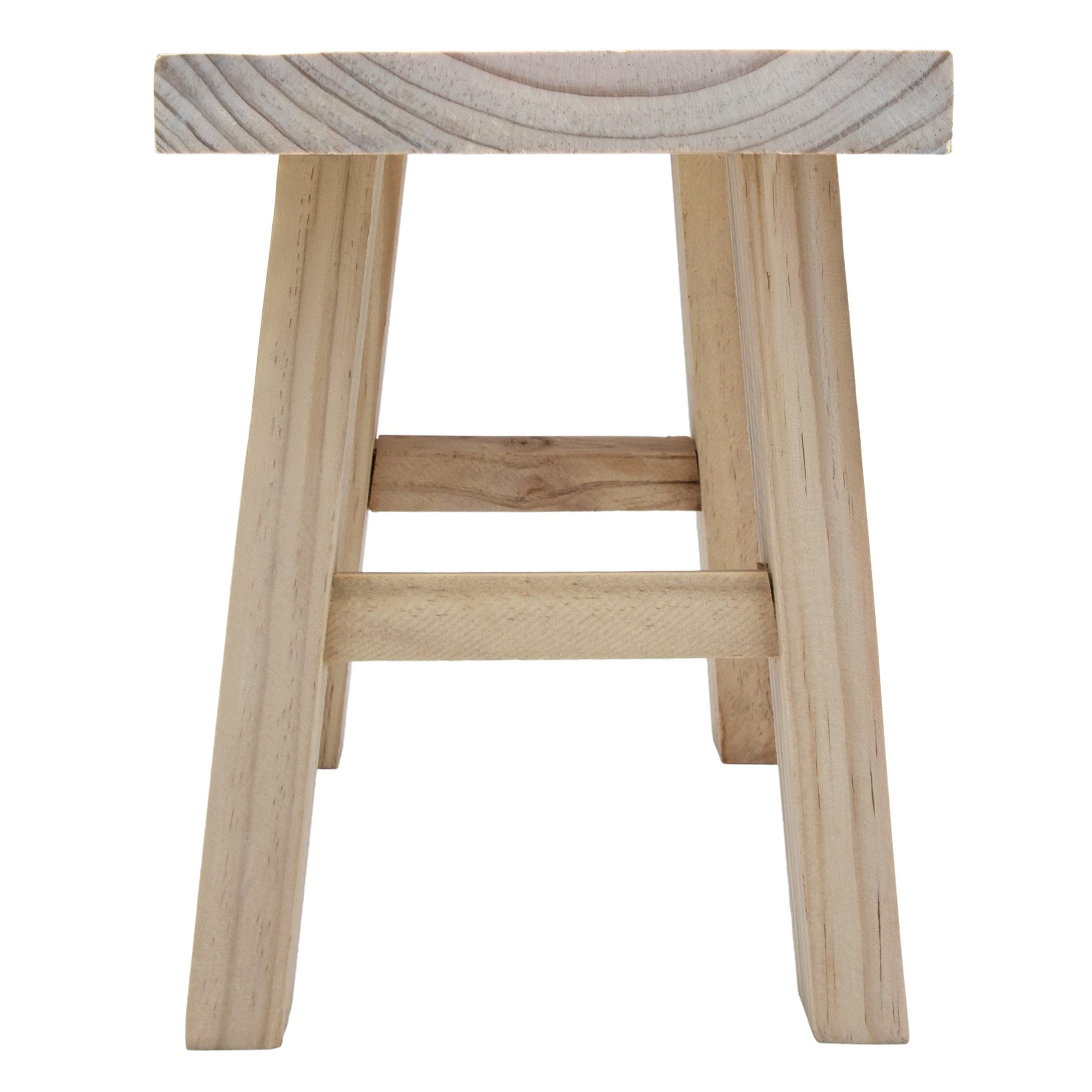 Spetebo Blumenbank Echtholz Pflanzenständer natur rechteckig - 31 x 25 cm (Anzahl, 1 St., Holzhocker), Naturprodukt