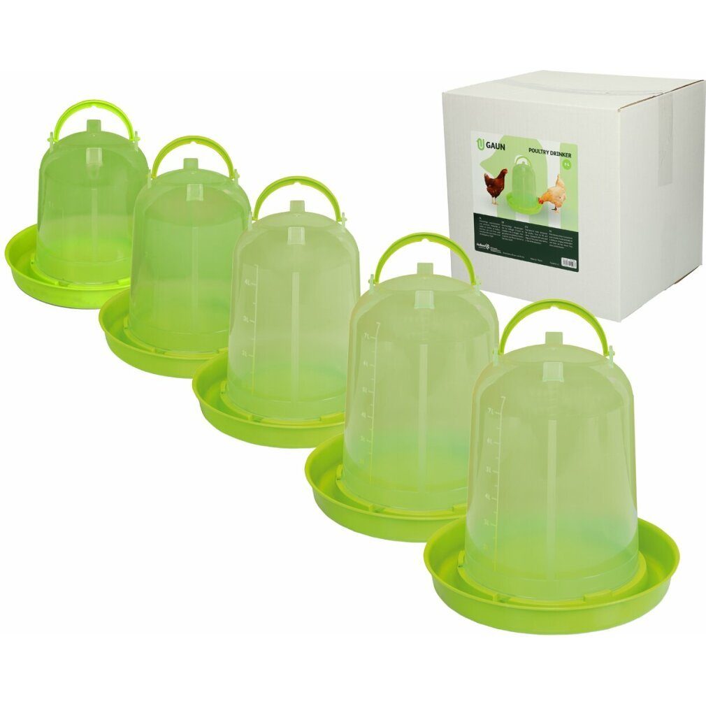 Vogeltränke Geflügel Stülptränke 8 L, lemongrün