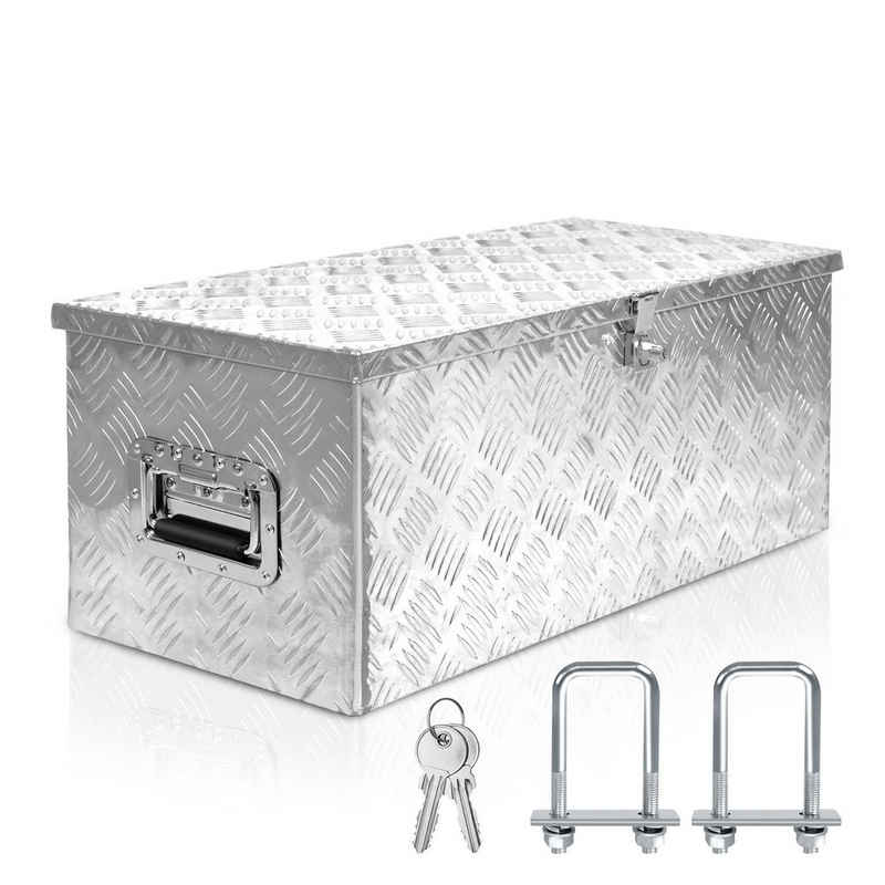 UISEBRT Aufbewahrungsbox Alubox Aluminium Transportbox Deichselbox