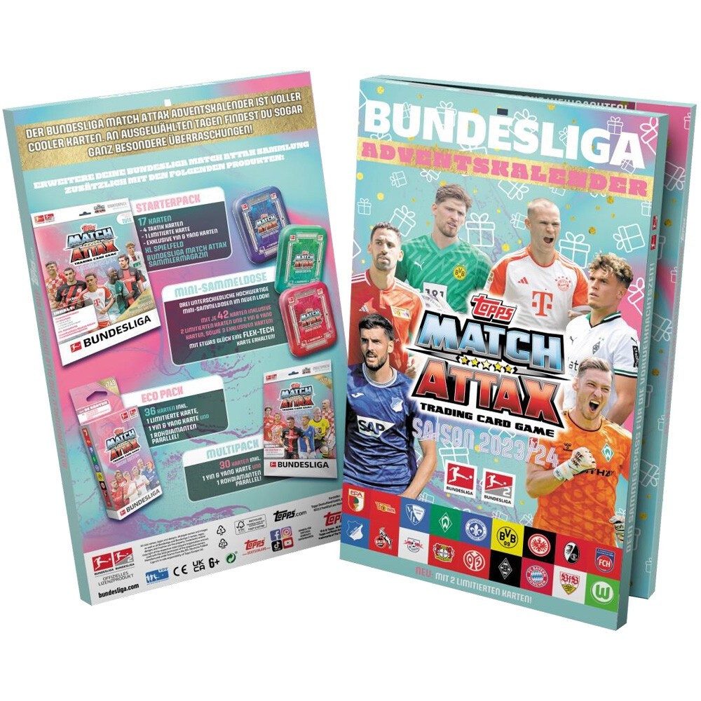 Topps Adventskalender Topps Match Attax Bundesliga Adventskalender 2023/24, 2024 Kalender