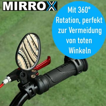 MAVURA Spiegel MIRROX Fahrrad Rückspiegel 360° Fahrradspiegel für Lenker, Universal Bike eBike Verstellbar