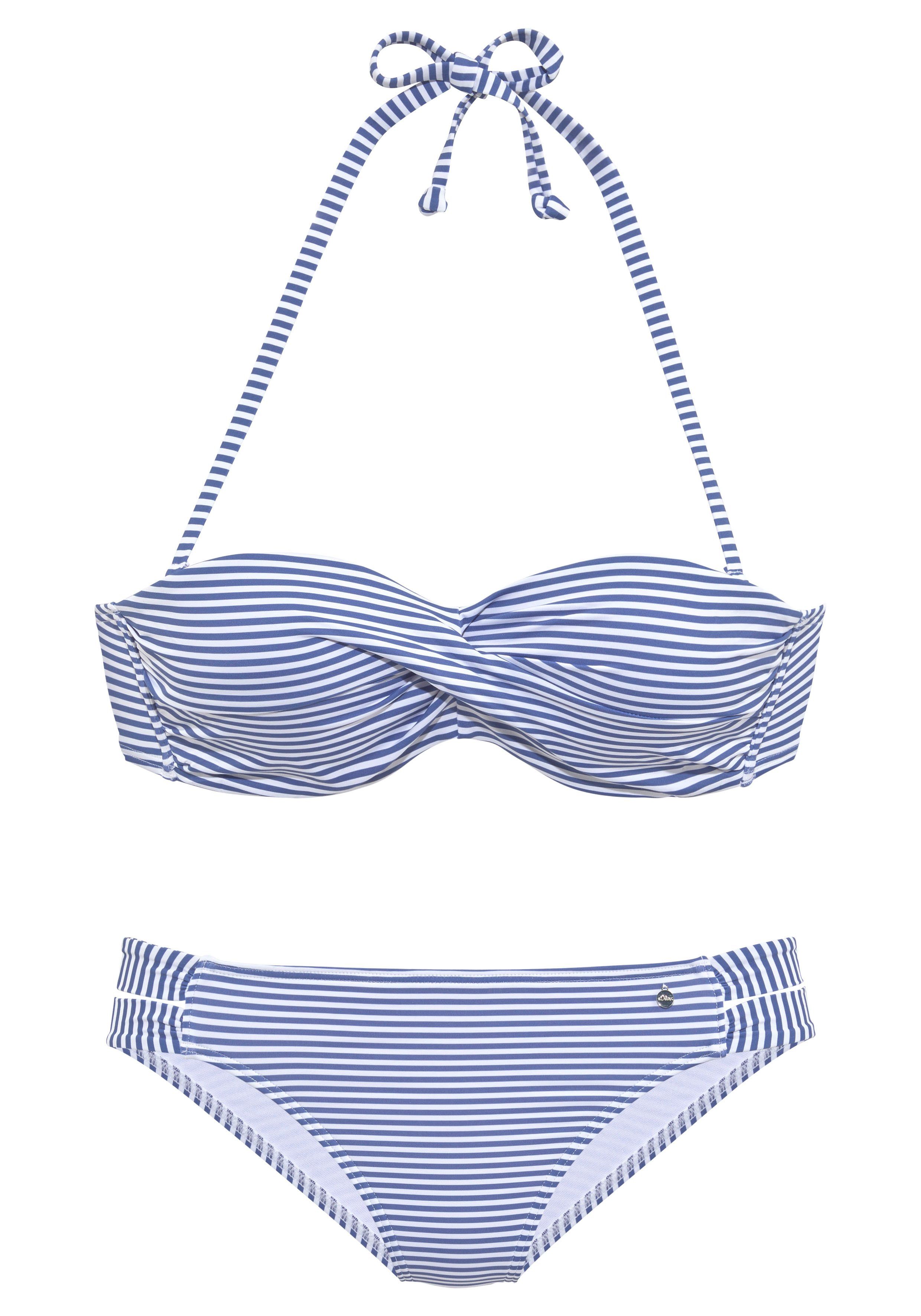s.Oliver Bügel-Bandeau-Bikini in getwisteter Optik günstig online kaufen