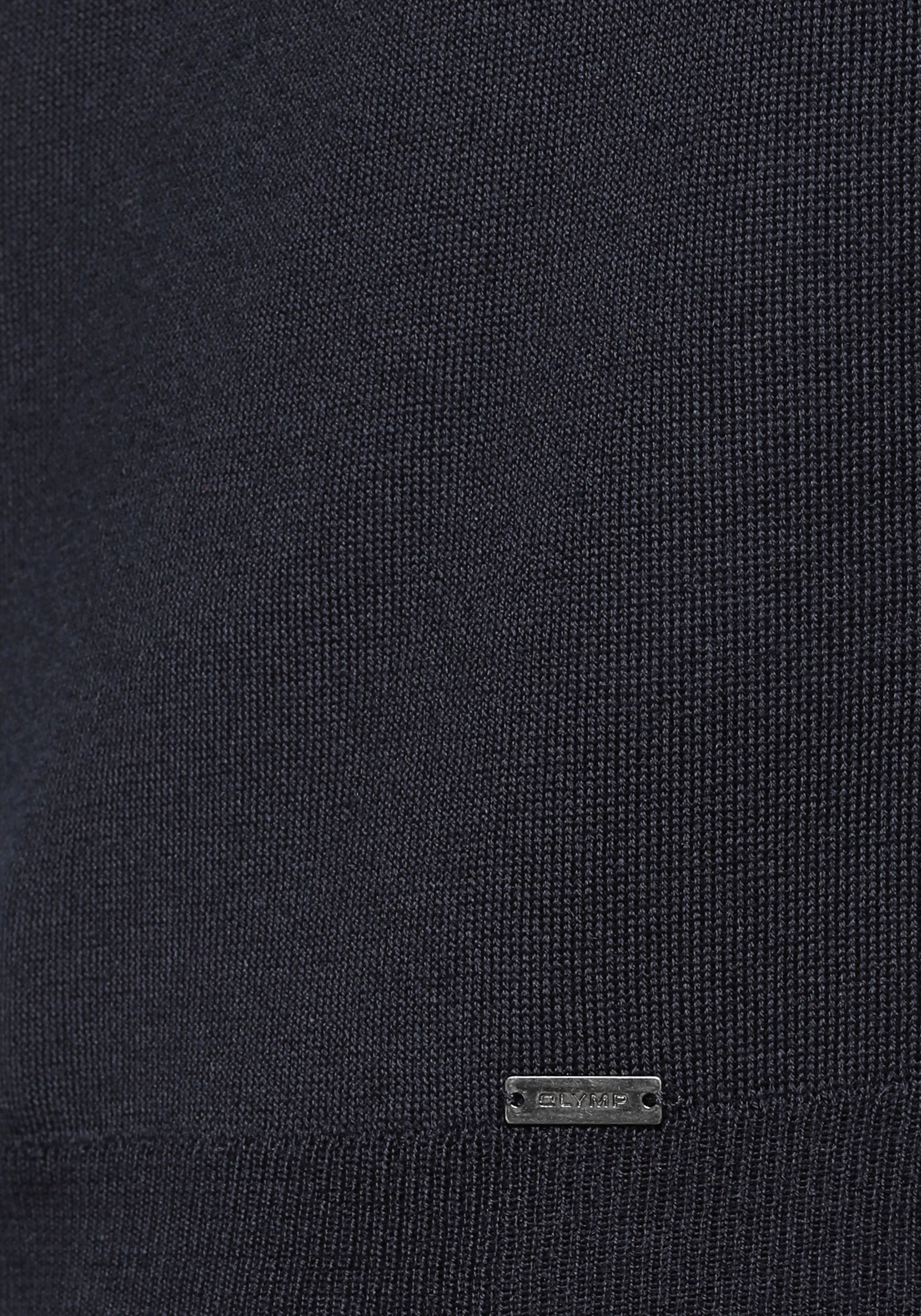 OLYMP Rundhalspullover OLYMP Strick Casual moderner Strickpullover