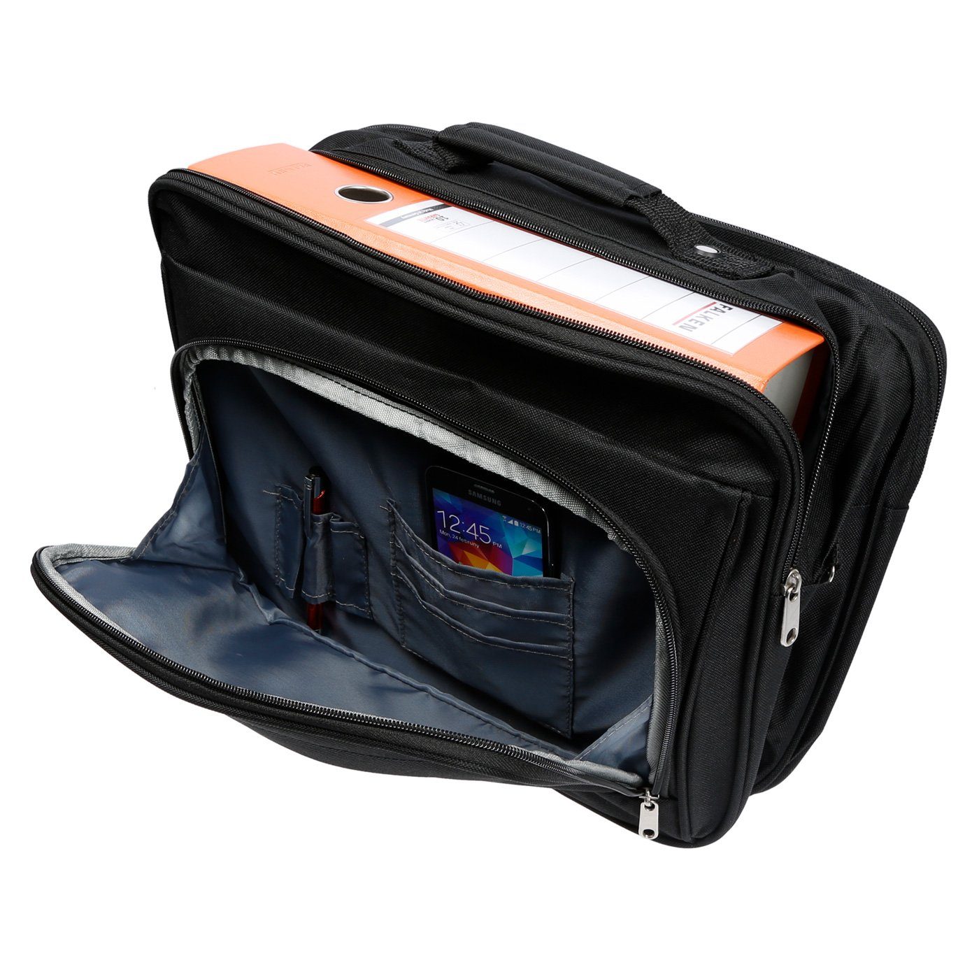 Christian Wippermann Pilotenkoffer große Herren Tasche Umhängetasche Schultertasche Bag, 0 Rollen, Messenger – Bild 5 von 5