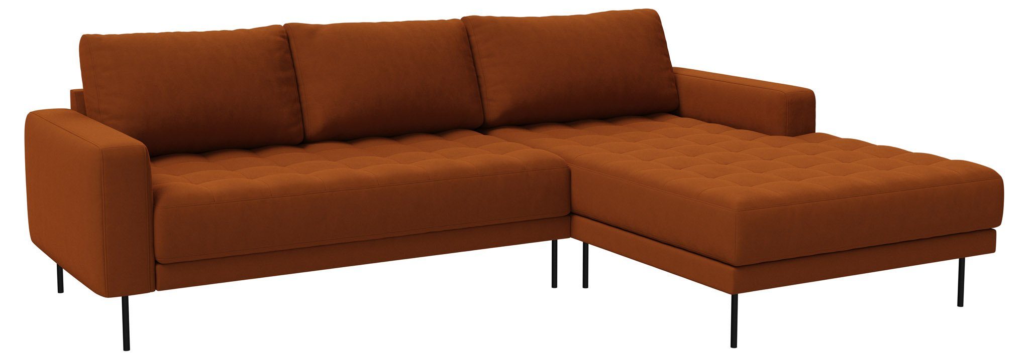 ebuy24 Sofa Rouge 2,5-Sitzer-Sofa .//Kupferfarben//Rechtsgewen Kupferfarben//Rechtsgewendet