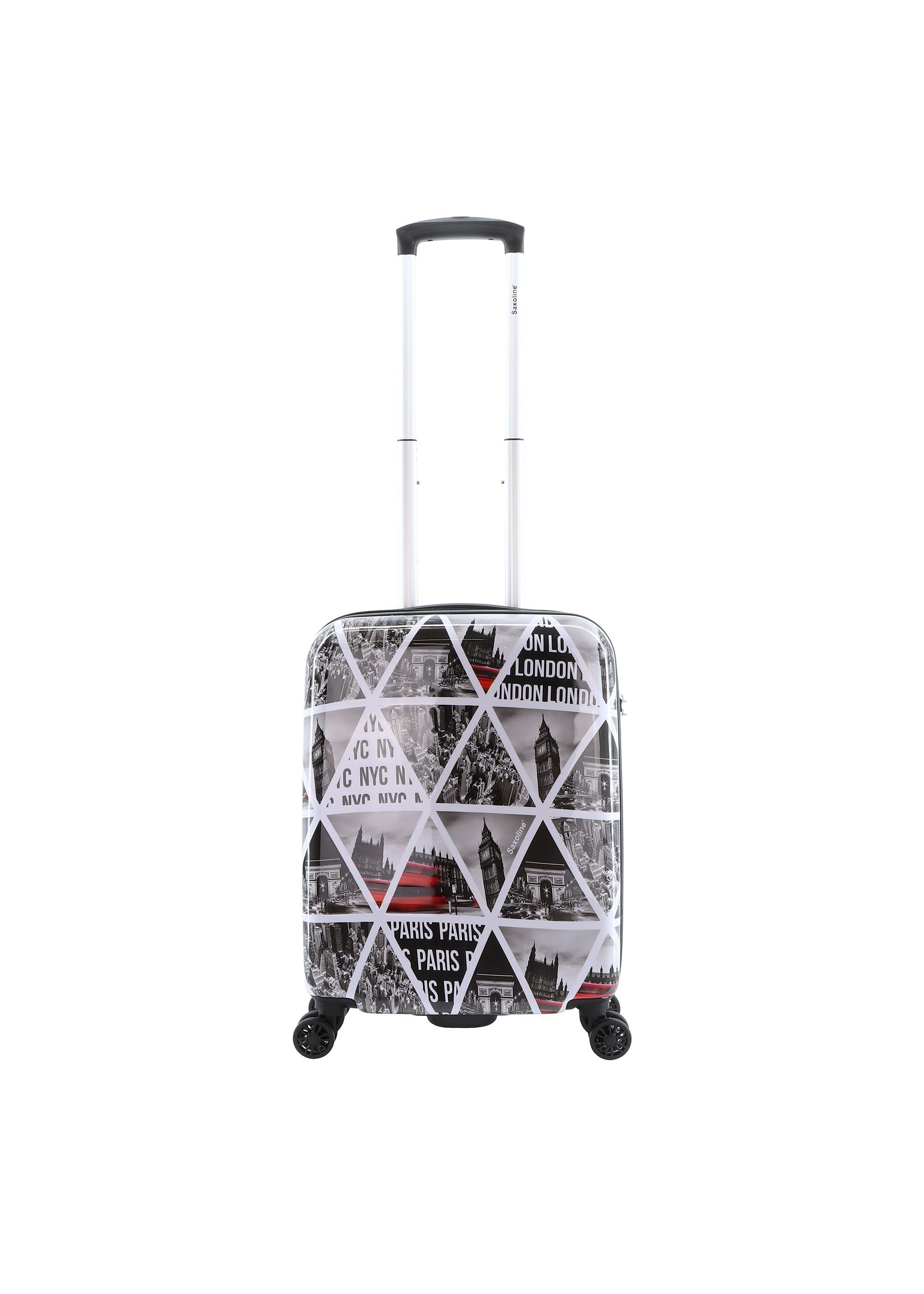 Saxoline® Koffer Cities, mit voll integriertem Aluminium-Trolley-System