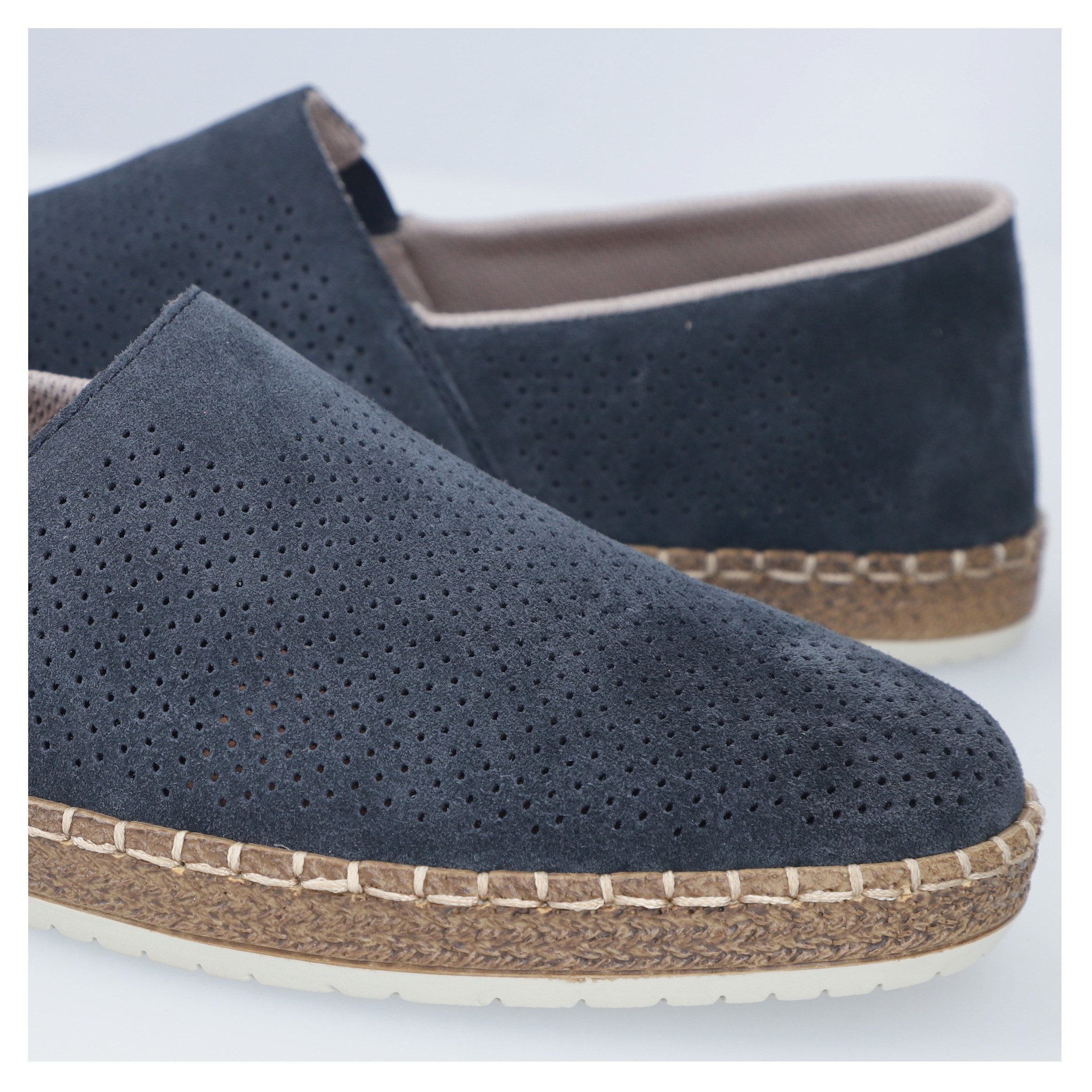 Rieker Slipper, Schlupfschuh, Casual-Slipper, Mokassin mit Perforation günstig online kaufen