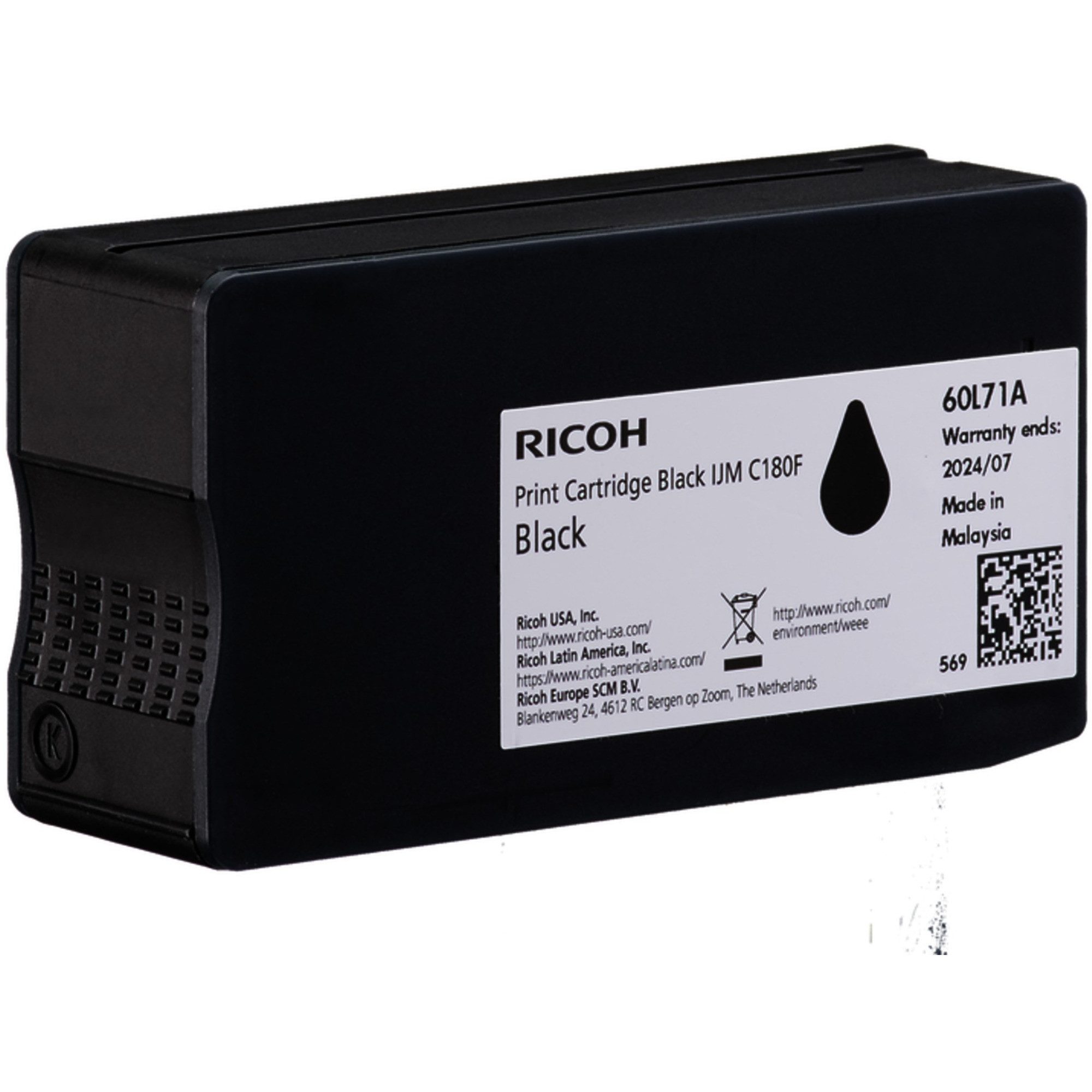 Ricoh Ricoh Tinte schwarz 408517 Tintenpatrone