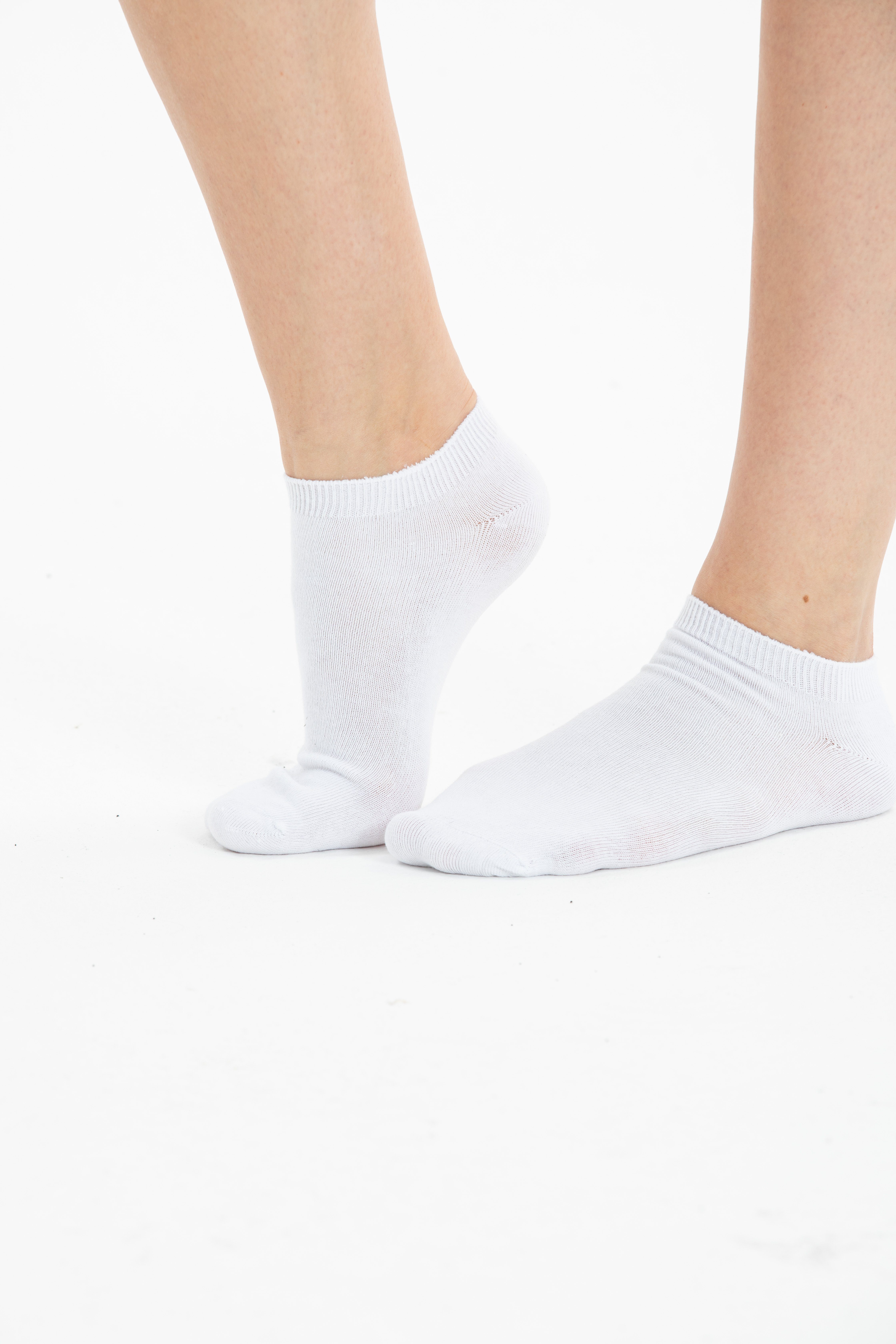 aus Komfortbund Kurzsocken Herren Baumwolle Damen für (10-Paar) Weiß mit NERS und