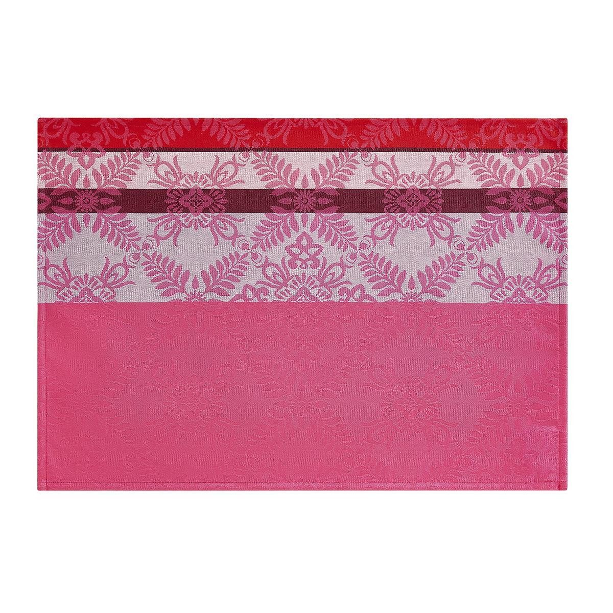 Le Jacquard Francais Platzset Beschichtete Tischsets (2x Set) Mumbai Fuchsia 36x50 cm, (Set, 2-St), beschichtet