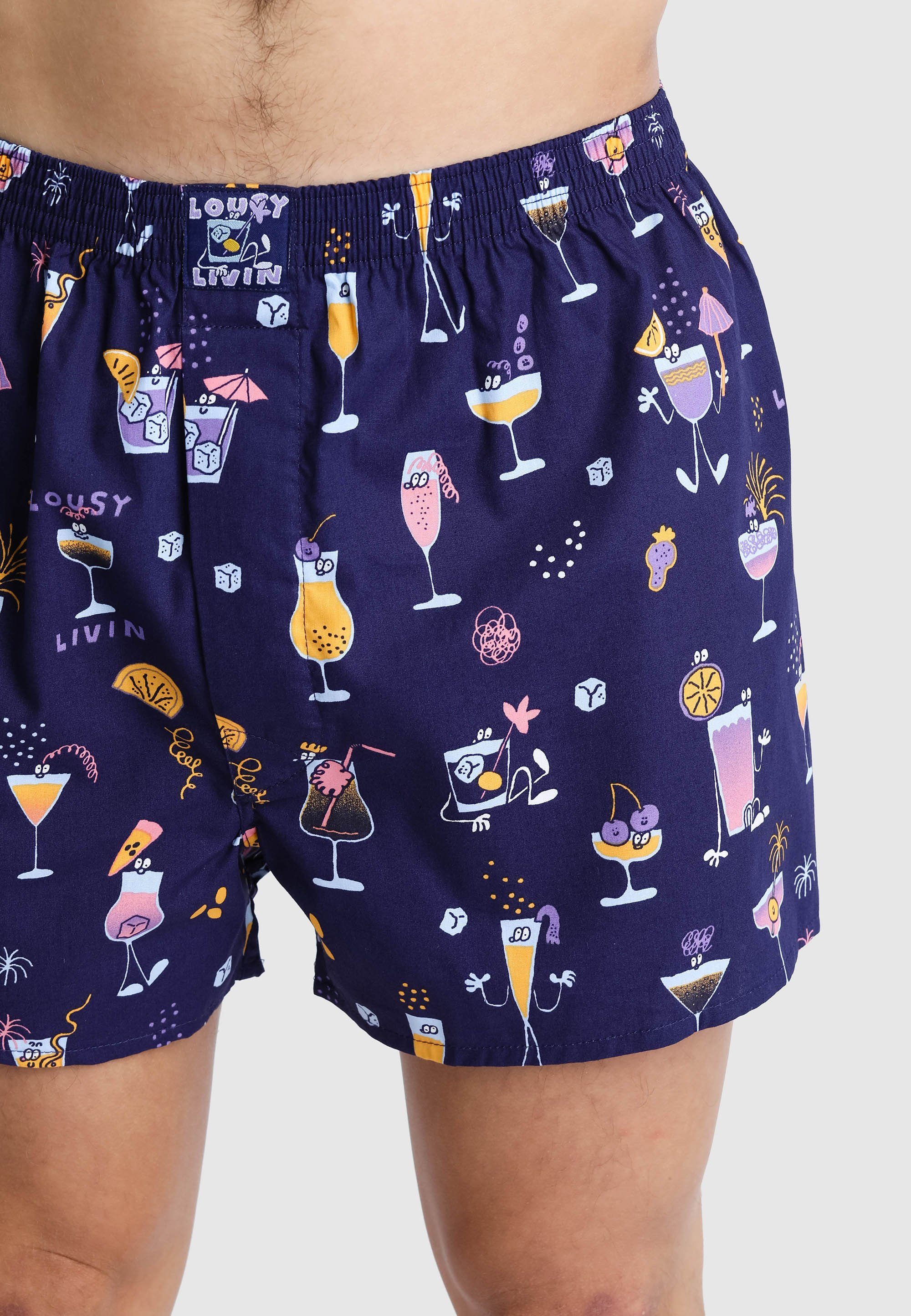 Lousy Livin Boxershorts Coconut & Cocktails mit buntem Allover-Print