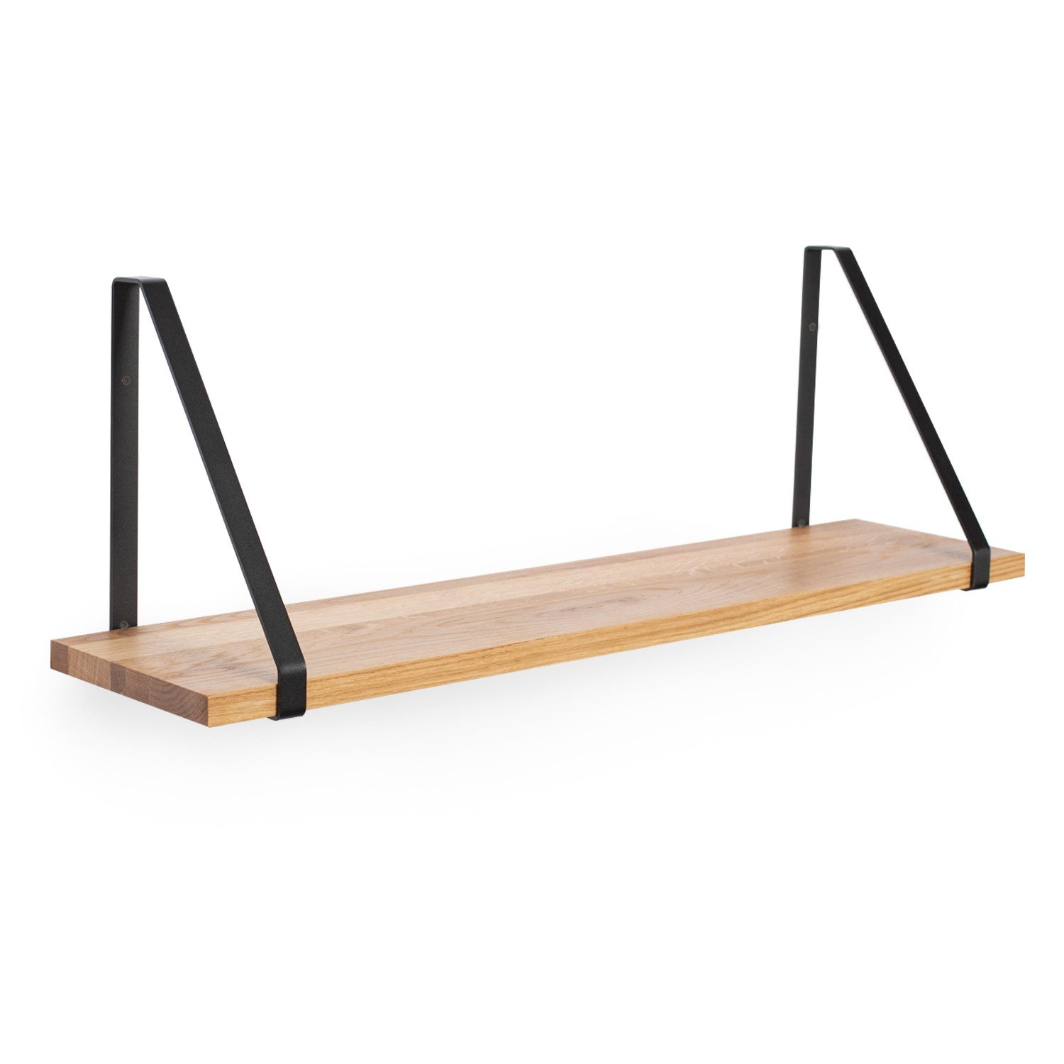 Rikmani Wandregal RAY Schweberegal Eiche schwarz, Holzregal, Wandboard, Büc günstig online kaufen