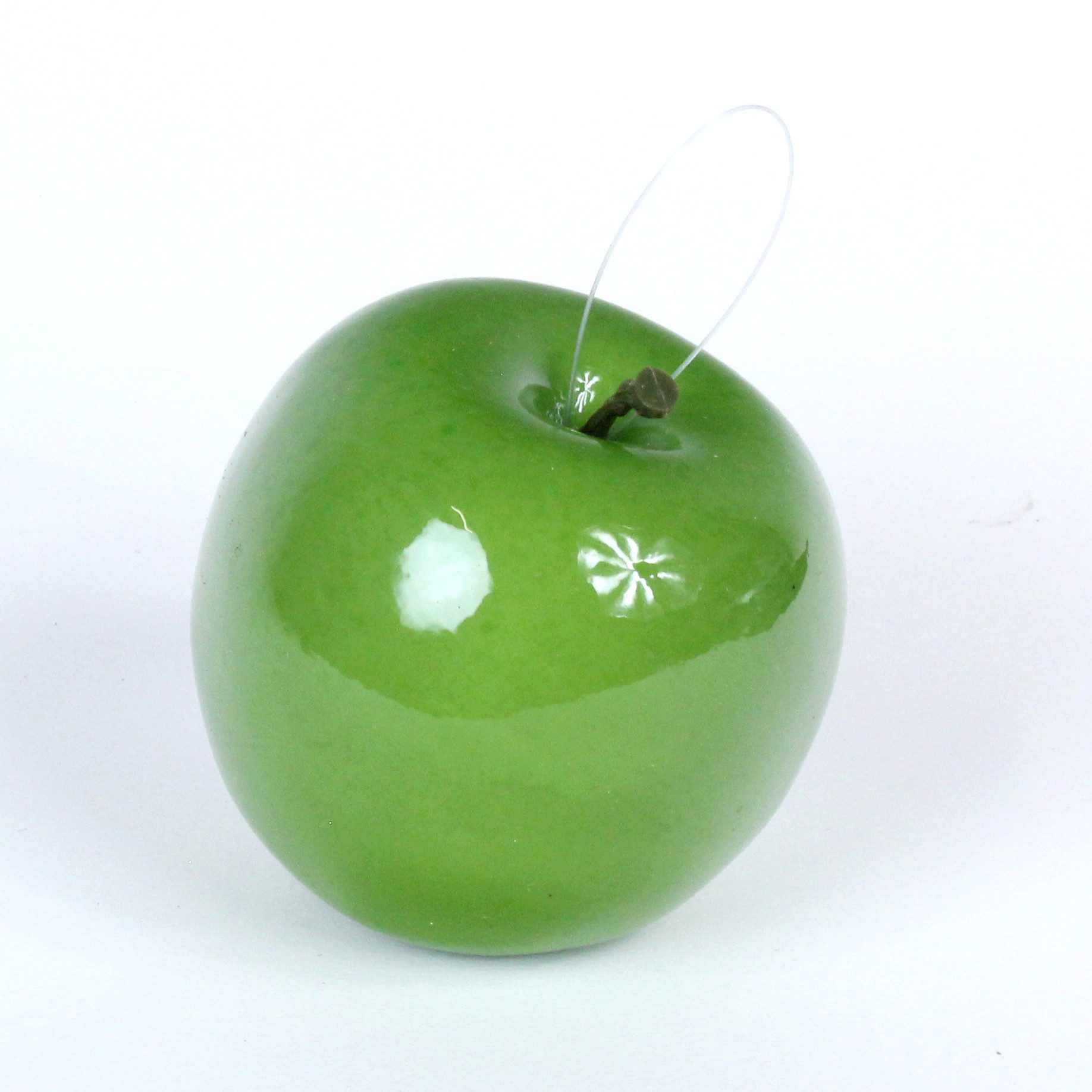 Kunstpflanze Apfel grün 7,5 cm Kunstobst von DPI, DPI, Höhe 7,5 cm günstig online kaufen