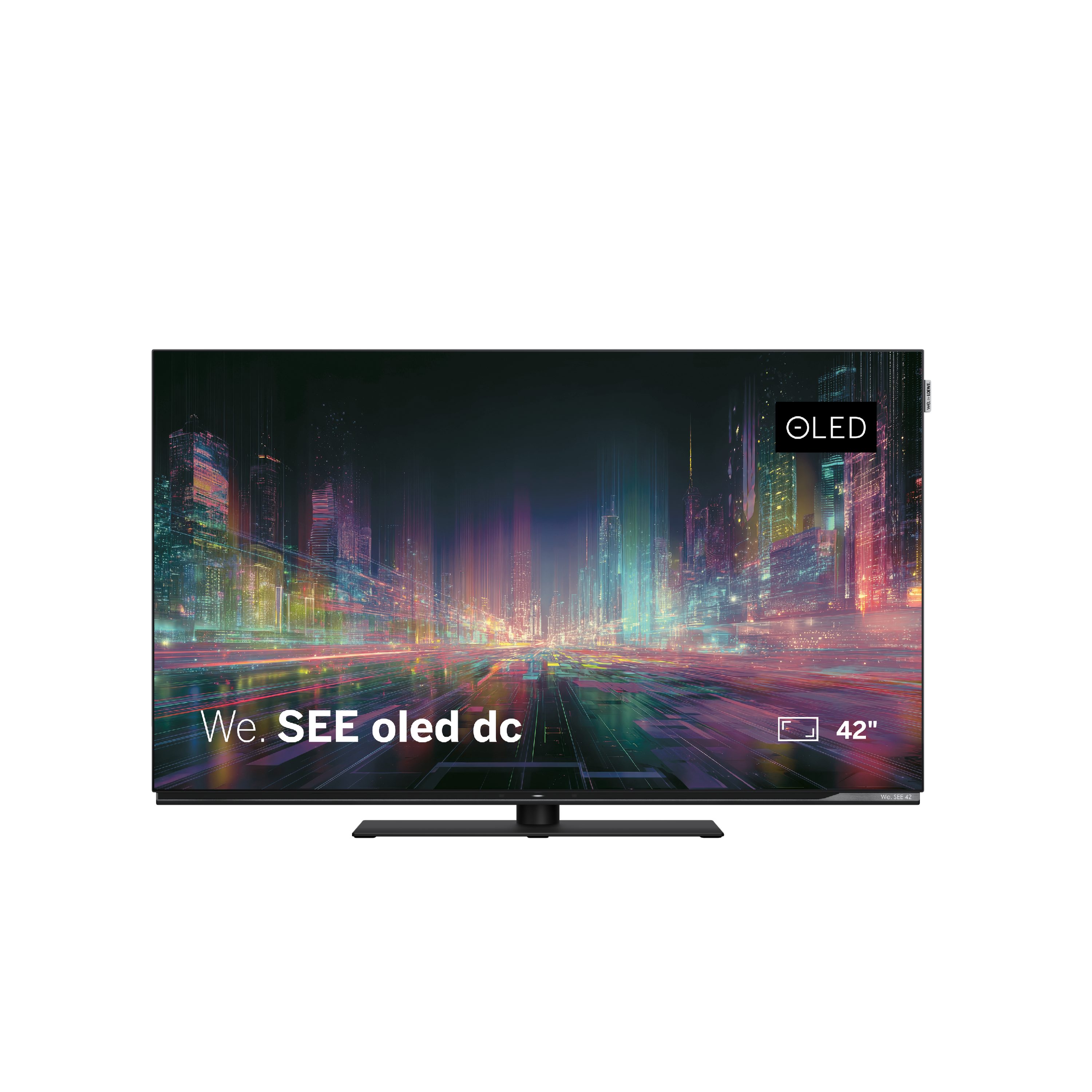 Loewe We. SEE 42 dc OLED-Fernseher (106 cm/42 Zoll, 3840 x 2160, Entwickelt in Deutschland, 30 Monate Garantie bei Registrierung)