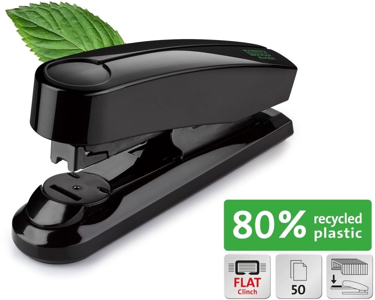 NOVUS Heftgerät Heftgerät B 4FC re+new Flat-Clinch schwarz