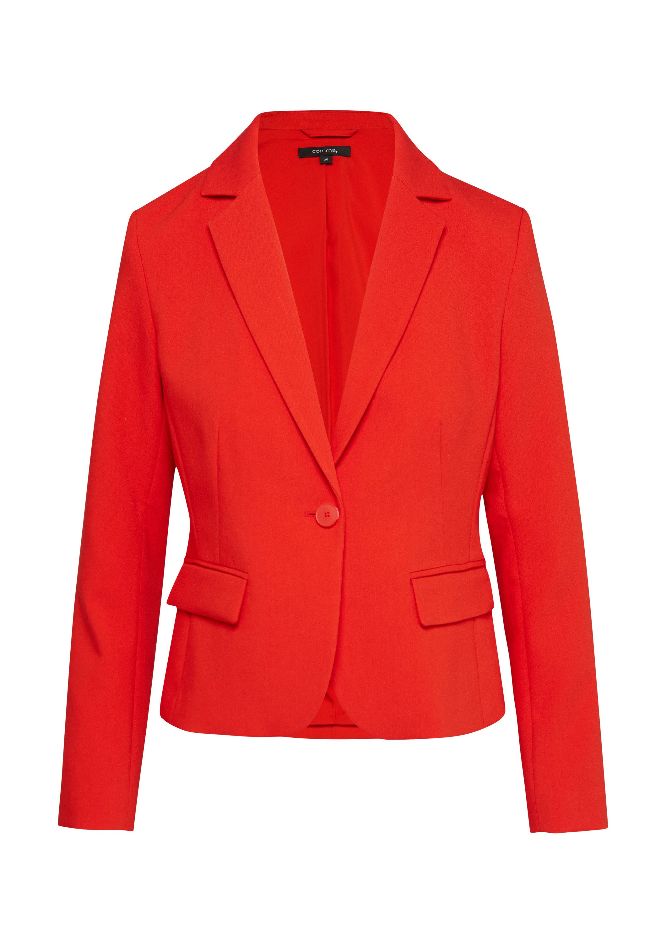 comma Jackenblazer Indoor-Blazer Taillierter Blazer mit Pattentaschen günstig online kaufen