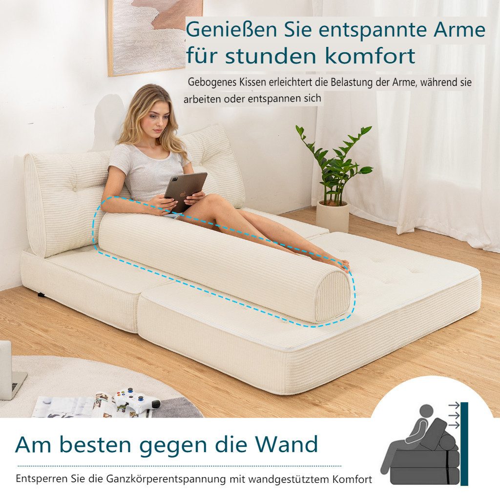 MECO Schlafsofa, Faltbares Sofa-Bett 80×130×40 cm, günstig online kaufen