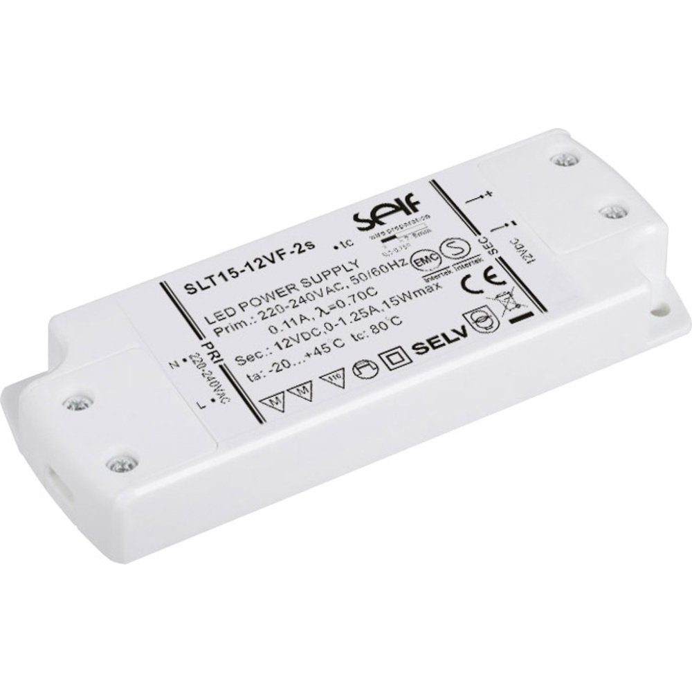 Self Electronics SLT15-12VF-2S LED-Trafo, LED-Treiber Konstantspannun LED Trafo