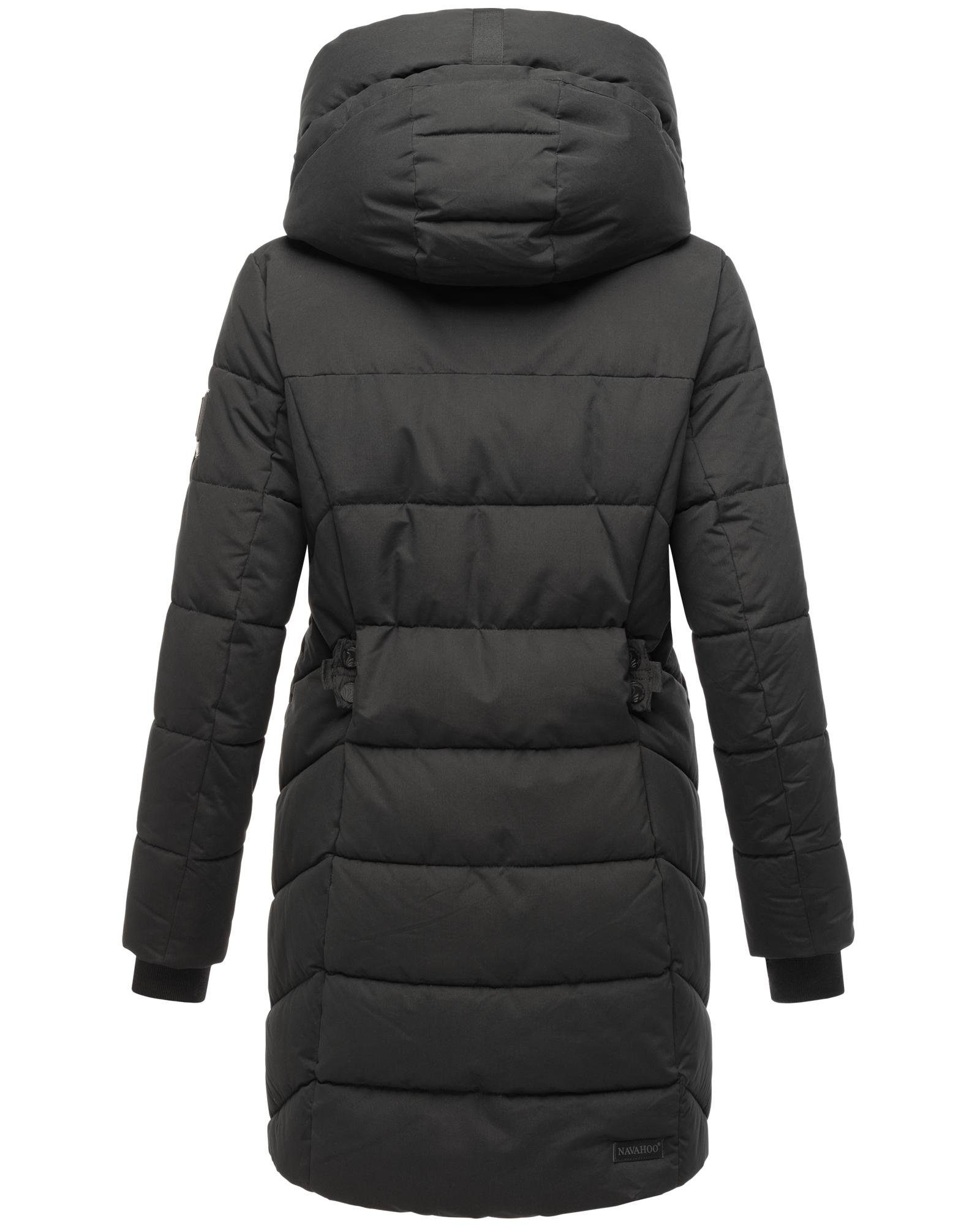 Navahoo Steppmantel Knutschilein Stylischer Damenmantel mit abnehmbarem Fleece-Kragen