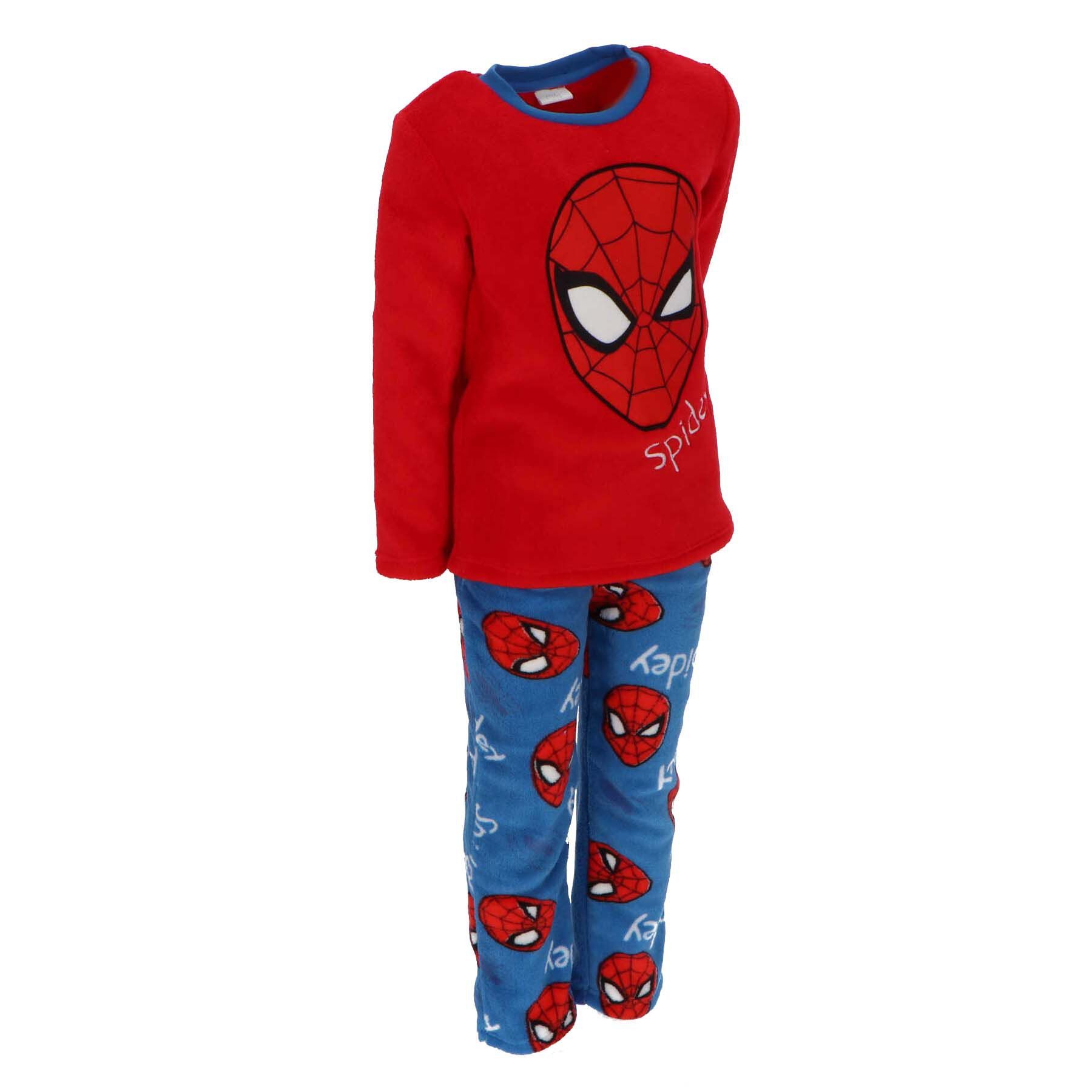 Spiderman Schlafanzug Kinder-Pyjama Korallen-Fleece Schlafanzug für kleine Superhelden