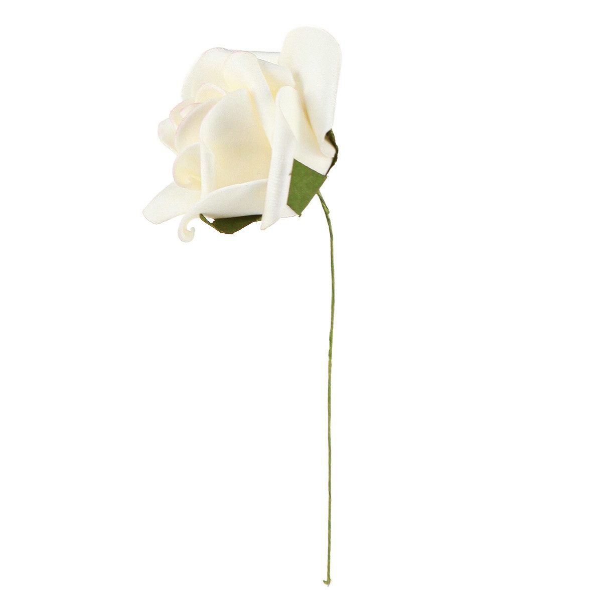 Kunstblume Foamrosen Creme 6cm 27 St Künstliche Deko Rosen Hochzeit, 27 Stück, Florists Products, Höhe 6 cm