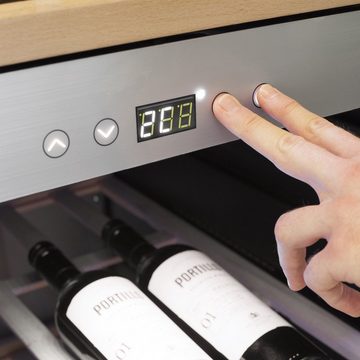 Caso Weinkühlschrank 644,WineComfort 24 Flaschen UV-Filter Kompressor EEK:G