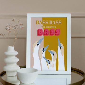 Close Up Kunstdruck Bass Bass wir brauchen Bass Kunstdruck Papier 250 gr. matt