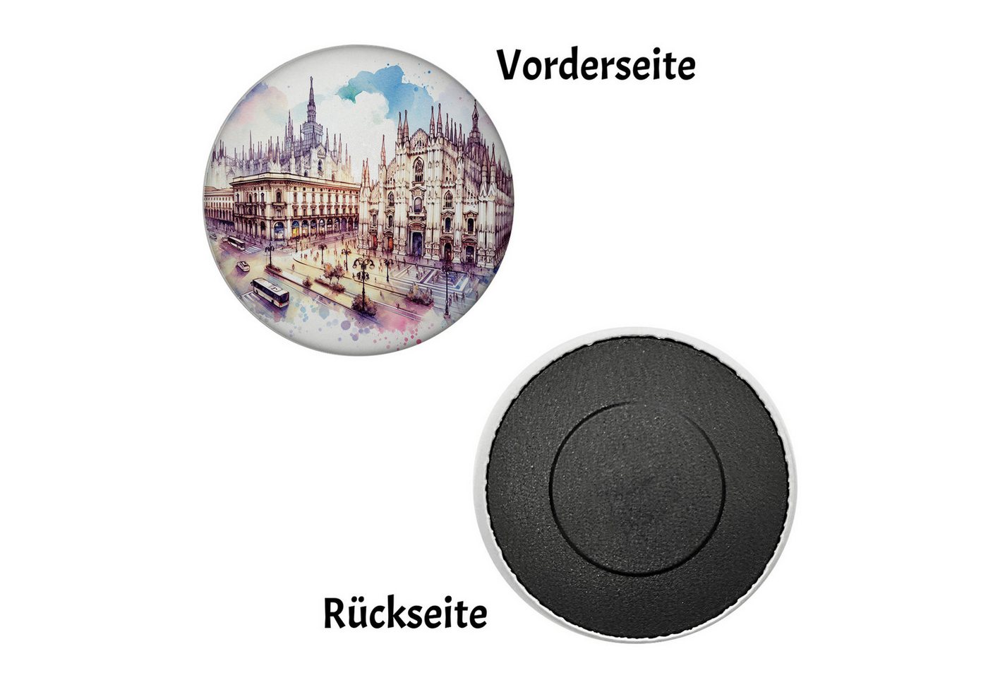 Thumbnail - speecheese Magnet Mailänder Dom Magnet rund