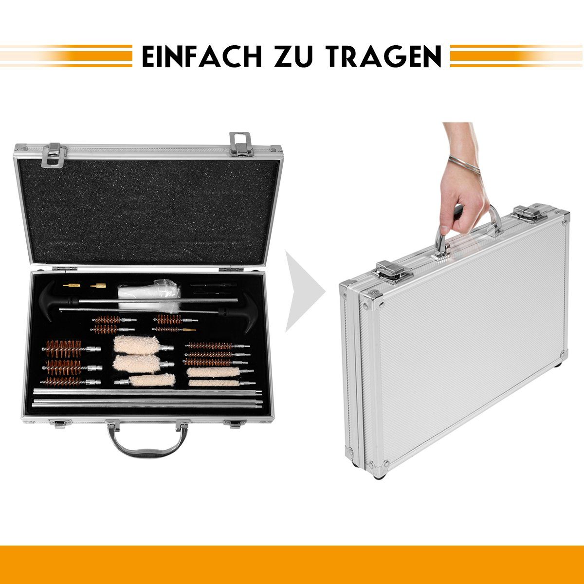 COSTWAY Reinigungs-Set, 103 tlg. Waffenpflegeset