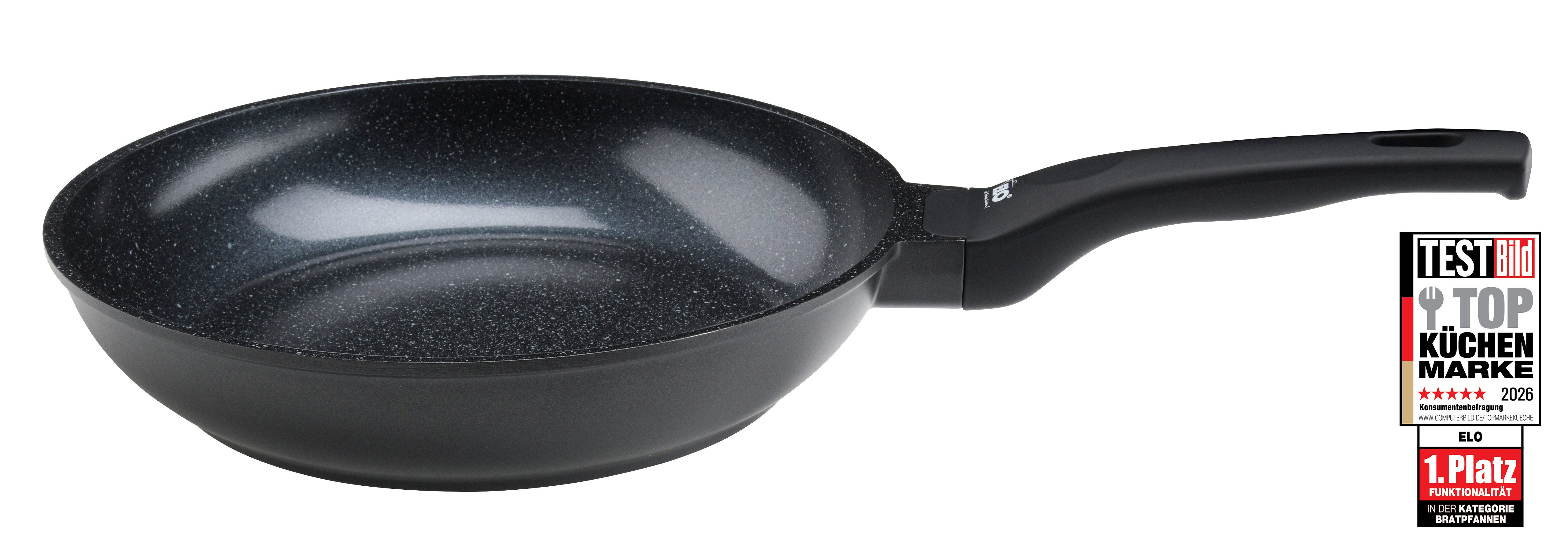 Elo Bratpfanne Siloncast, Aluminiumguss (1-tlg), hochwertige Antihaftversiegelung, Softtouch-Stil, induktionsgeeignet