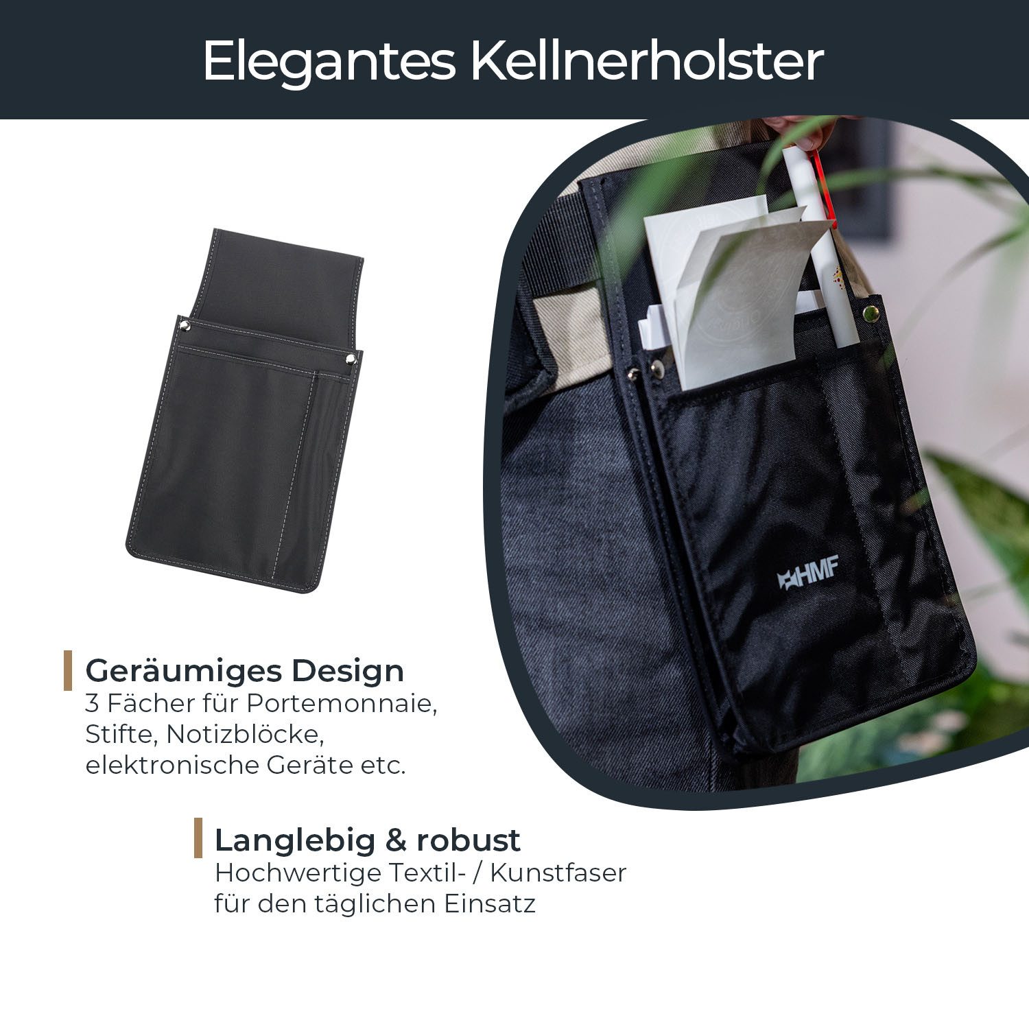 HMF Kellnerbörse Kellnertaschen Halfter, Holster für Kellnerbörsen, 14 cm x günstig online kaufen