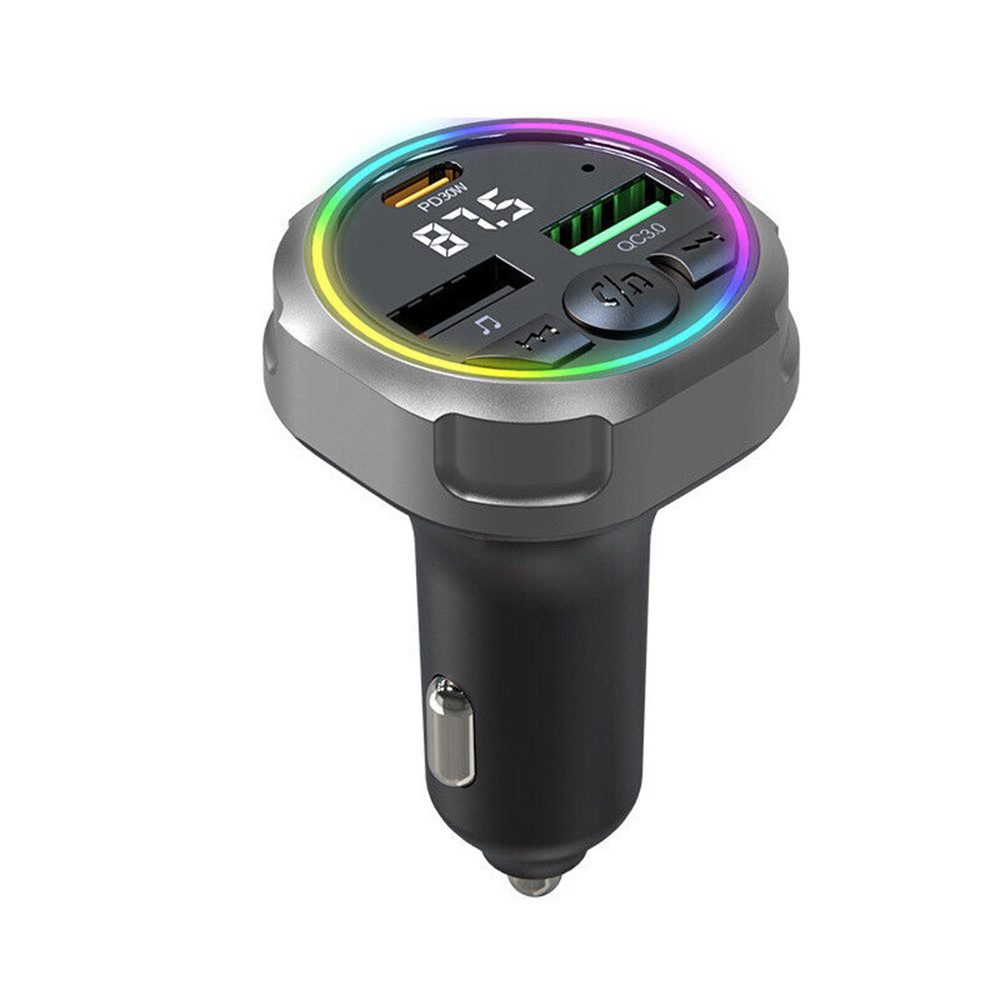 30W Auto USB C Ladegerät Zigarettenanzünder Bluetooth FM Transmitter USB-Ladegerät