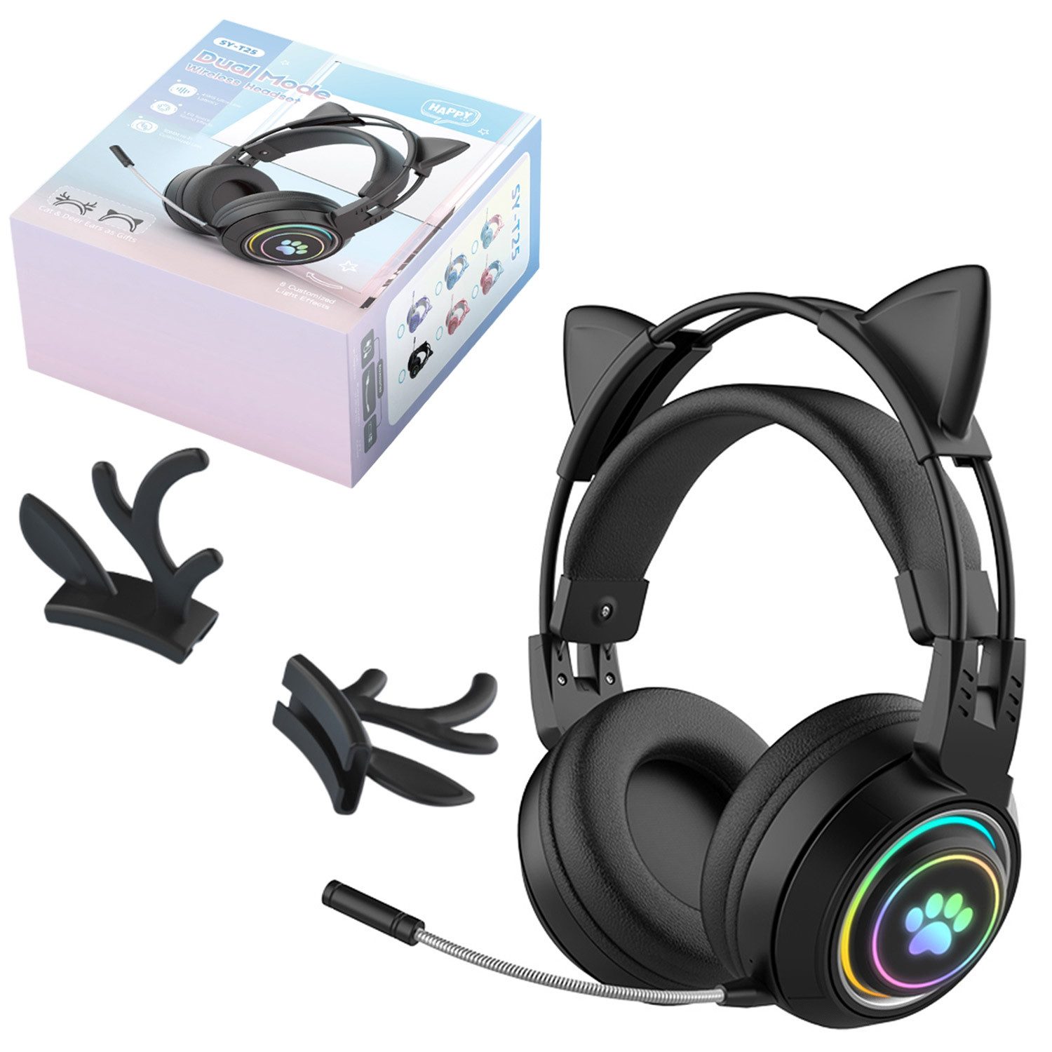 Bluetooth-Headset für Computer mit Mikrofon mit Geräuschunterdrückung Bluetooth-Kopfhörer