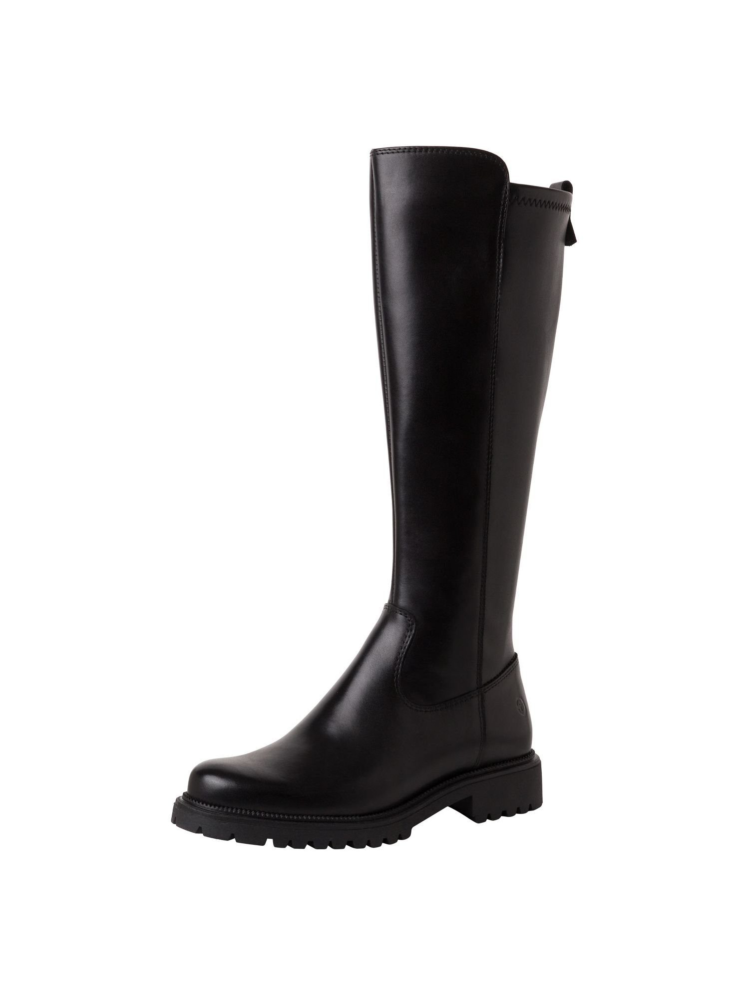 TOUCH-IT, Stretch aus Leder Blockabsatz 1-25605-43 Stiefel