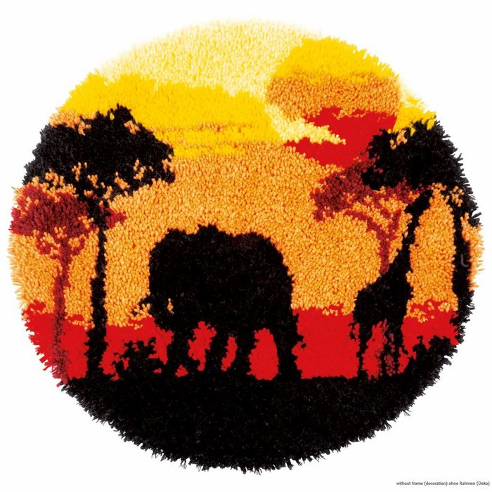 Vervaco Kreativset Vervaco Knüpfteppich "Afrikanischer Sonnenuntergang" (embroidery kit)