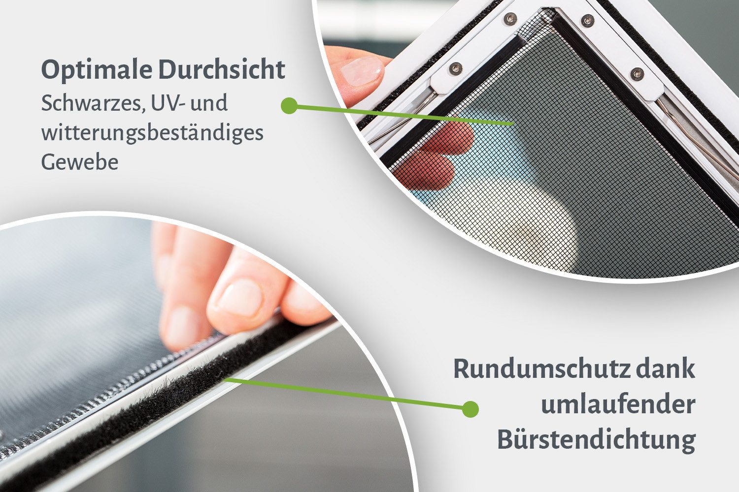 empasa Insektenschutz-Fensterrahmen "FLEX", Fliegengitter Fenster flächenbündig für flächenversetzte Fenster – Bild 4 von 5