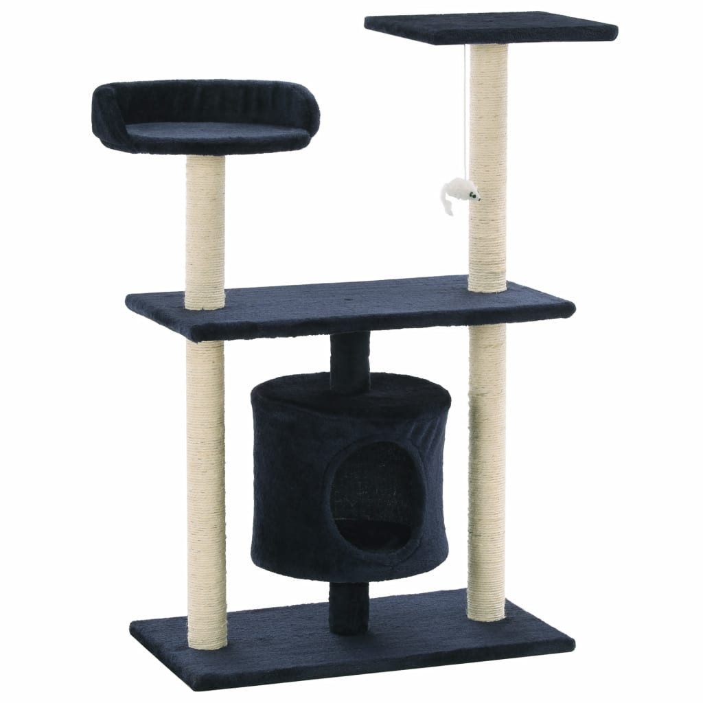 vidaXL Kratzbaum 95 cm Katzen-Kratzbaum aus Polyester 30x25x25 cm für Spiel und Entspan