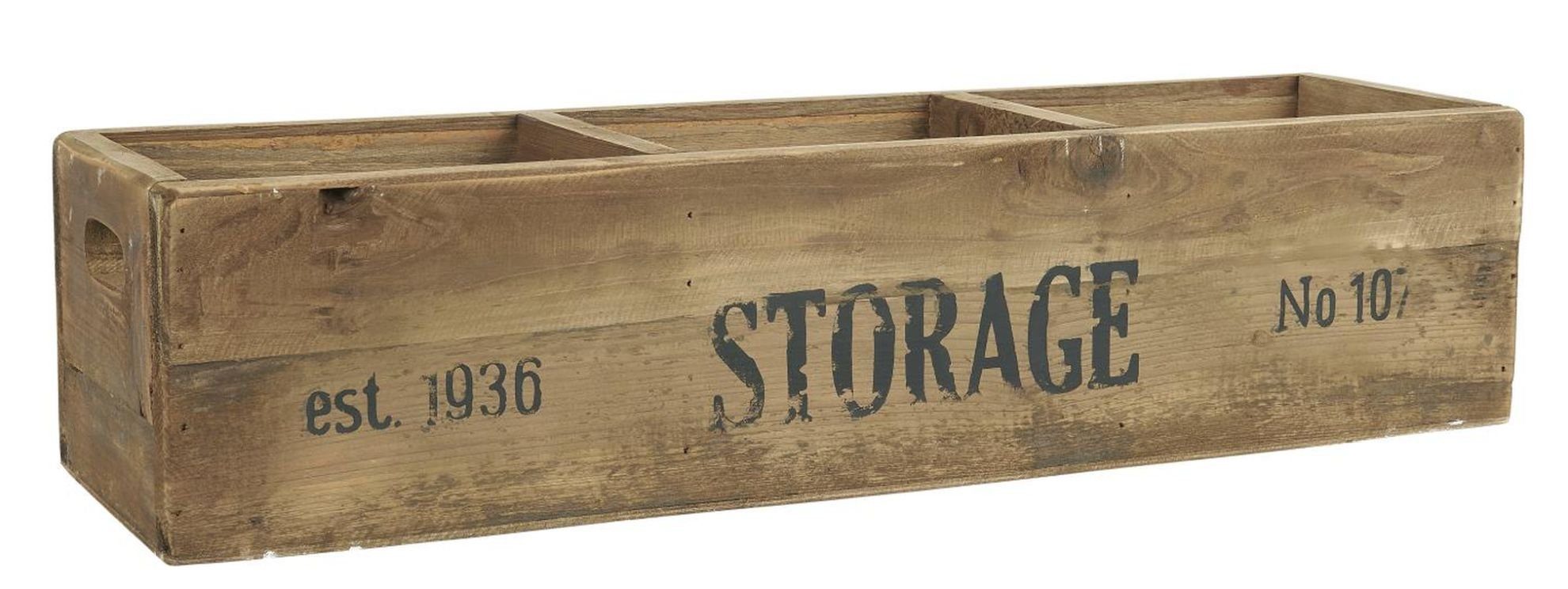 Ib Laursen Holzkiste Holzkiste Alt Holz Kiste Box Holzbox 3 Fächer Storage Laursen 5208 14