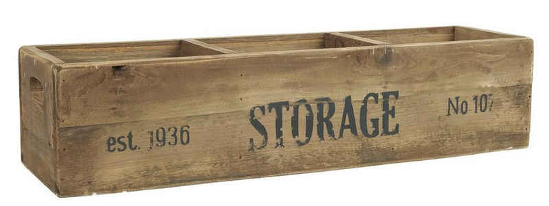 Ib Laursen Holzkiste Holzkiste Alt Holz Kiste Box Holzbox 3 Fächer Storage Laursen 5208 14