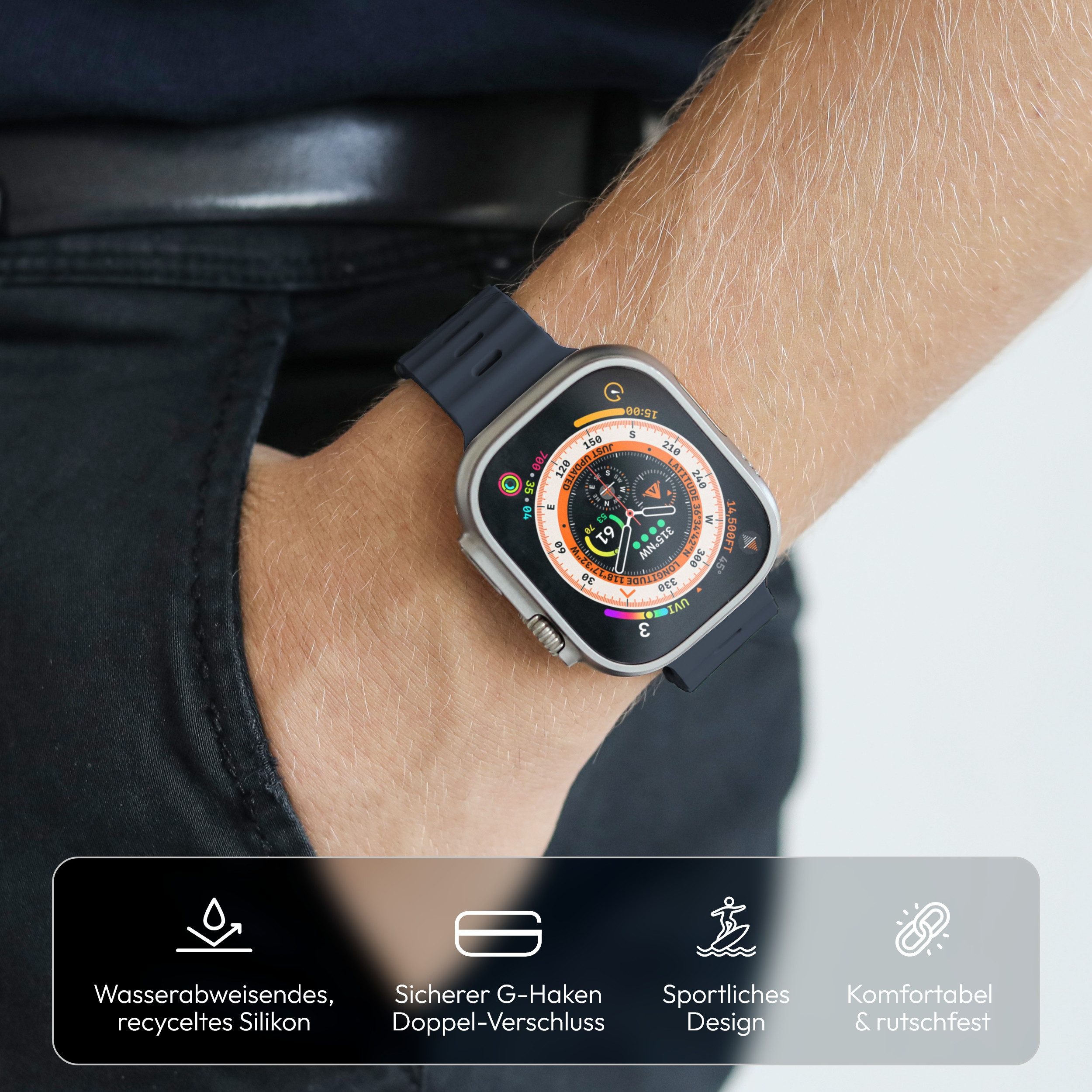 VONMÄHLEN Smartwatch-Armband Wave Band 2 günstig online kaufen