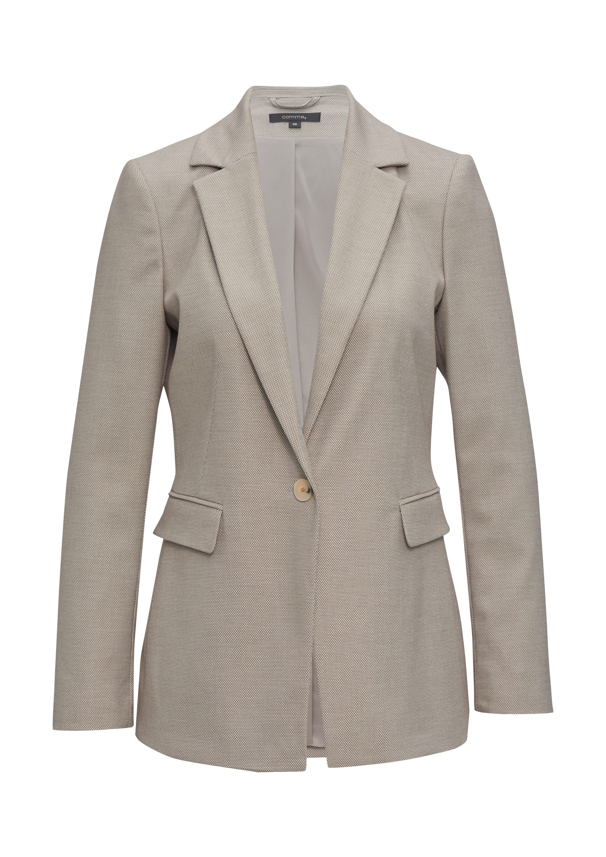 comma Jackenblazer Indoor-Blazer Taillierter Blazer mit Struktur günstig online kaufen