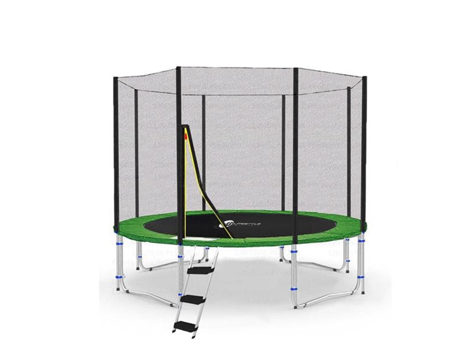LifeStyle ProAktiv Gartentrampolin LifeStyle Classico Trampolin mit Netz außen - LS-C305-G - Ø 305cm -