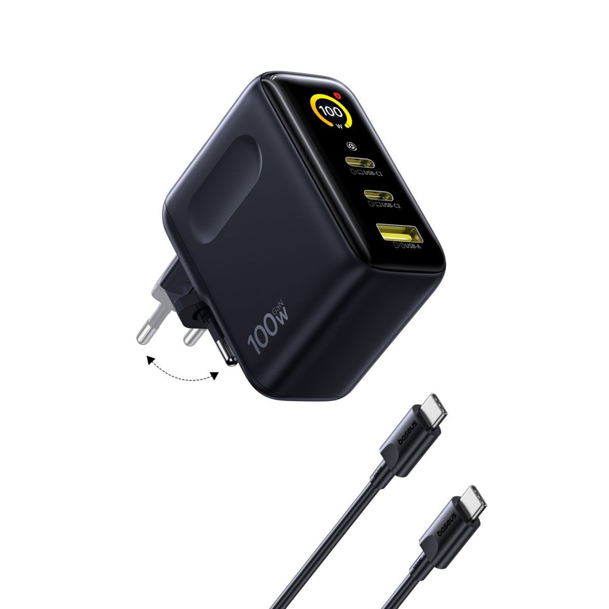 Baseus PicoGo AE21 Charger 2C+A 100W + Type-C 1.5m USB-Ladegerät