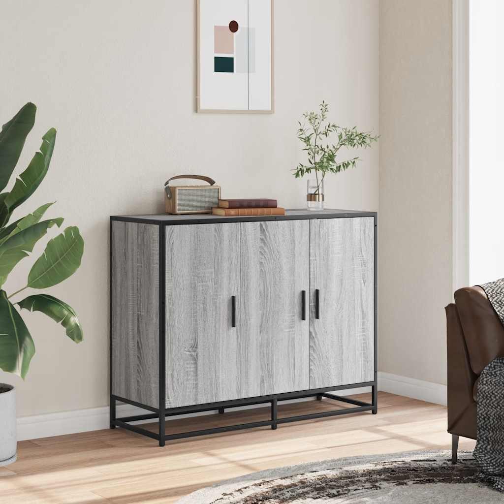 vidaXL Sideboard Sideboard Grau Sonoma 94x35x76 günstig online kaufen
