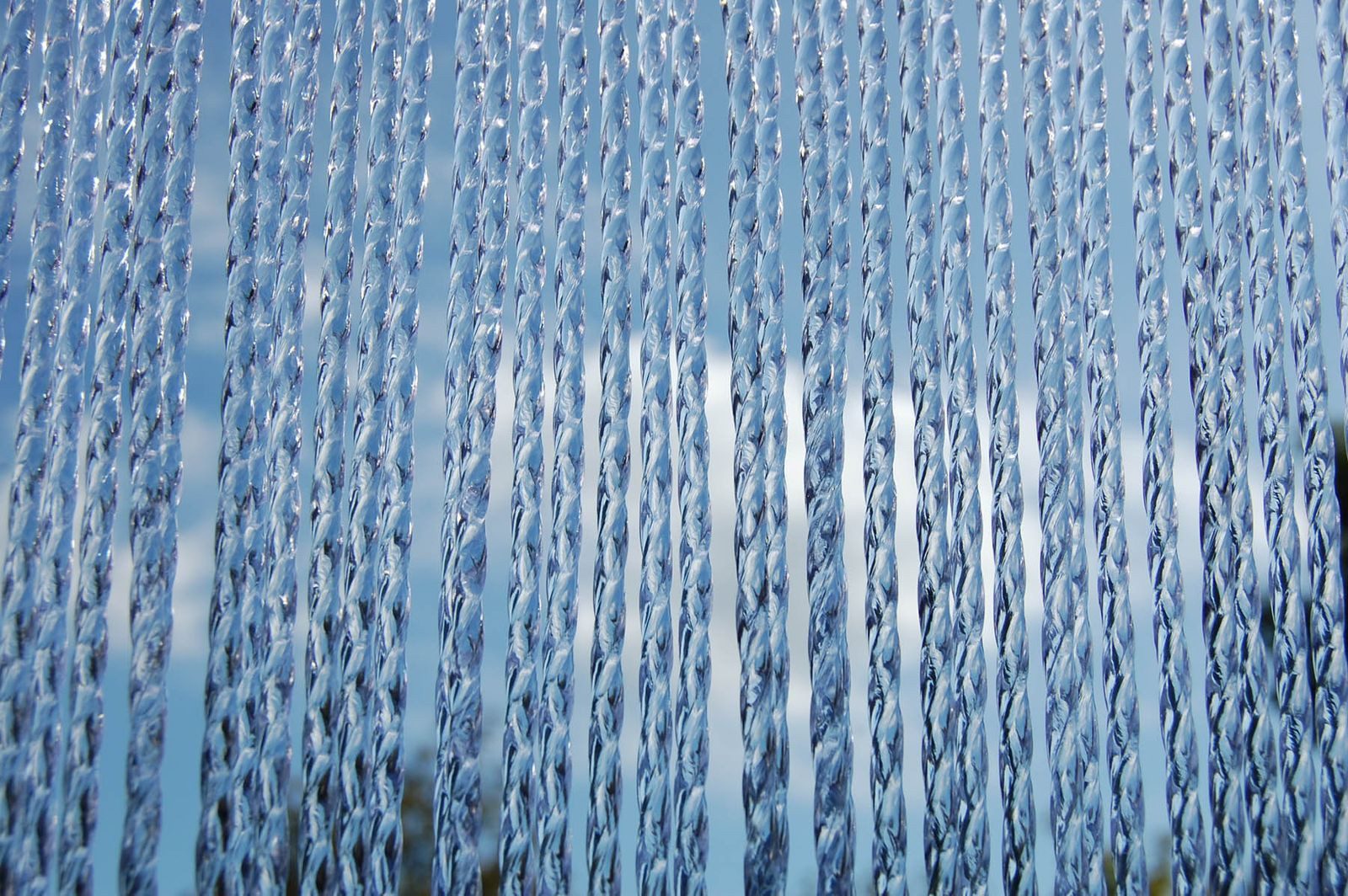 La Tenda Insektenschutz-Vorhang Türvorhang RIMINI 1 Streifenvorhang transparent, 90 x 210 cm, PVC - Länge und Breite individuell kürzbar