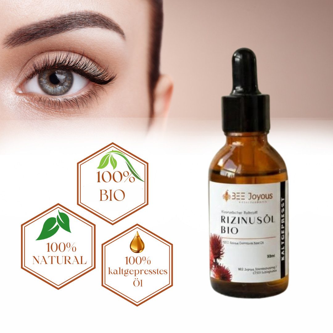 BEE Joyous Körperöl Bio Rizinusöl, kaltgepresst, 2-tlg.