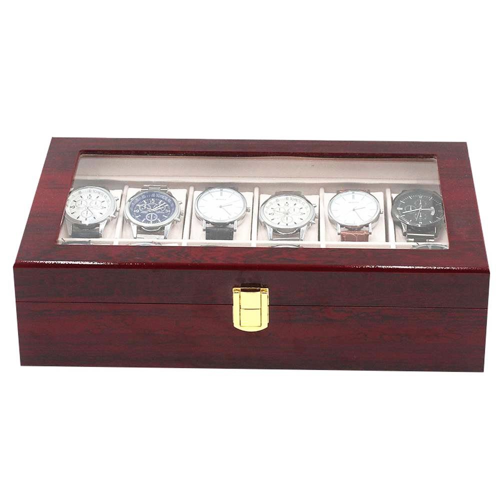 Lindberg&Sons Uhrenbox Exklusive Uhrenbox mit 12 Fächern aus Holz