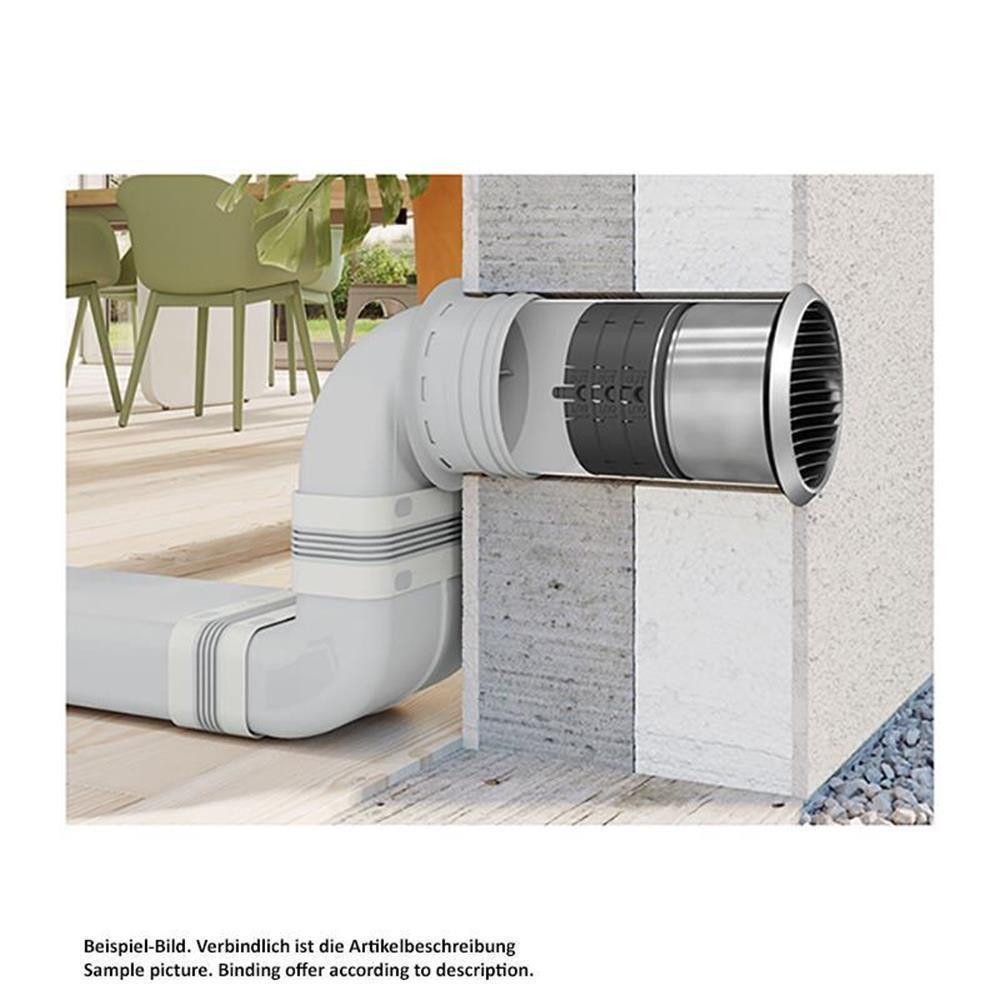 Naber Abluft-Set Naber COMPAIR System Ø 150 Prime P-BA 150 Adapter, hellgrau