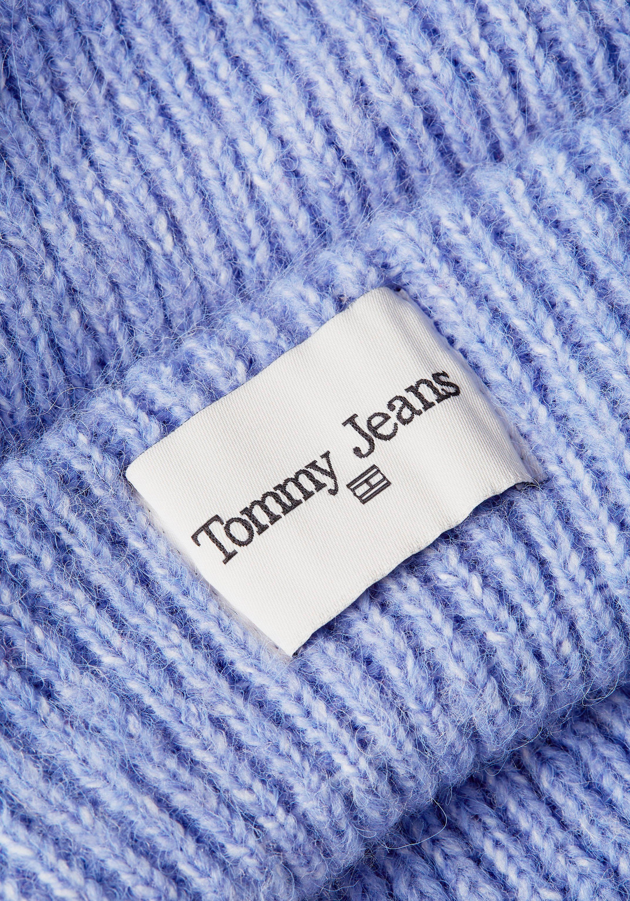 doppellagiger Beanie Tommy Qualität (1-St) in aquablau Elevated Beanie Jeans Sport