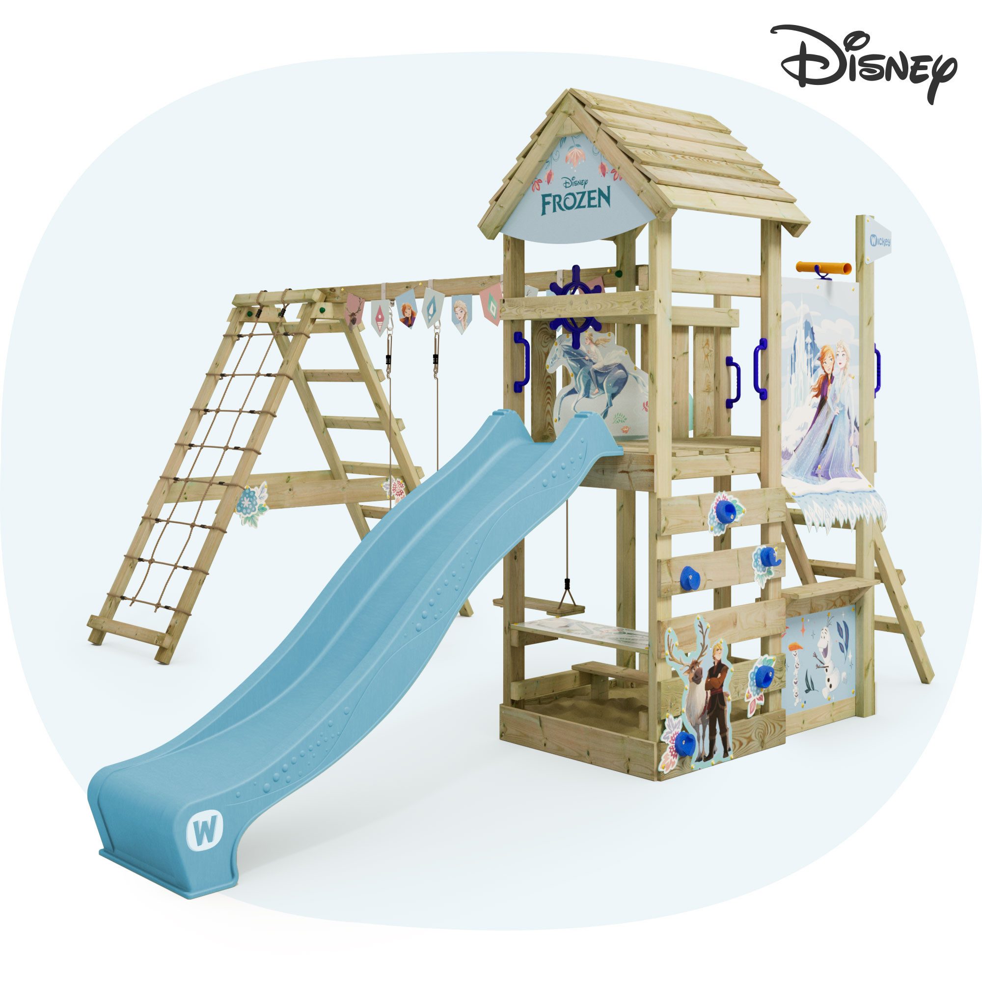 Wickey Spielturm Disney Story – Garten - Klettergerüst in verschiedenen Designs, Unvergessliche Disney-Momente für Kinder – 10 Jahre Garantie*
